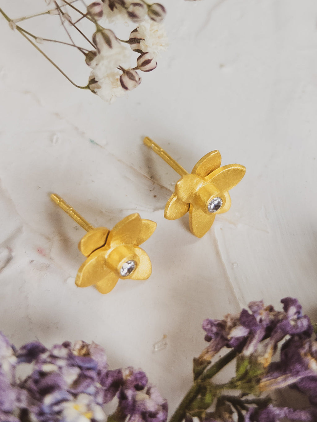 Petite Floral Stud Earrings