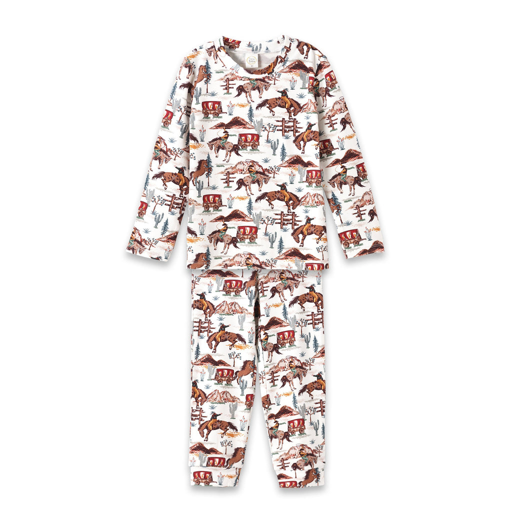 Cowboy Kids' Pajama Set – Western Spirit Bamboo Cotton