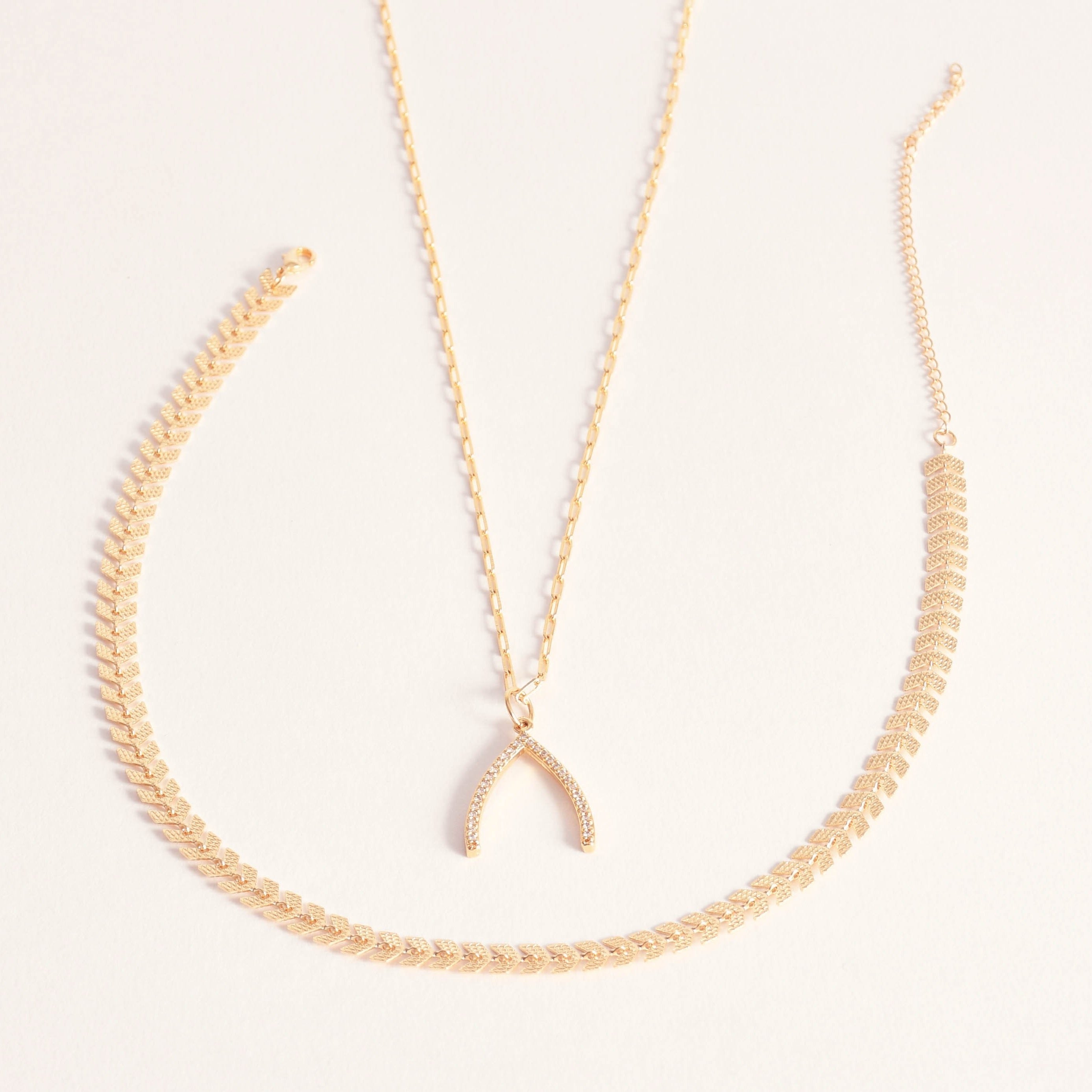 Leafly Wishbone Set