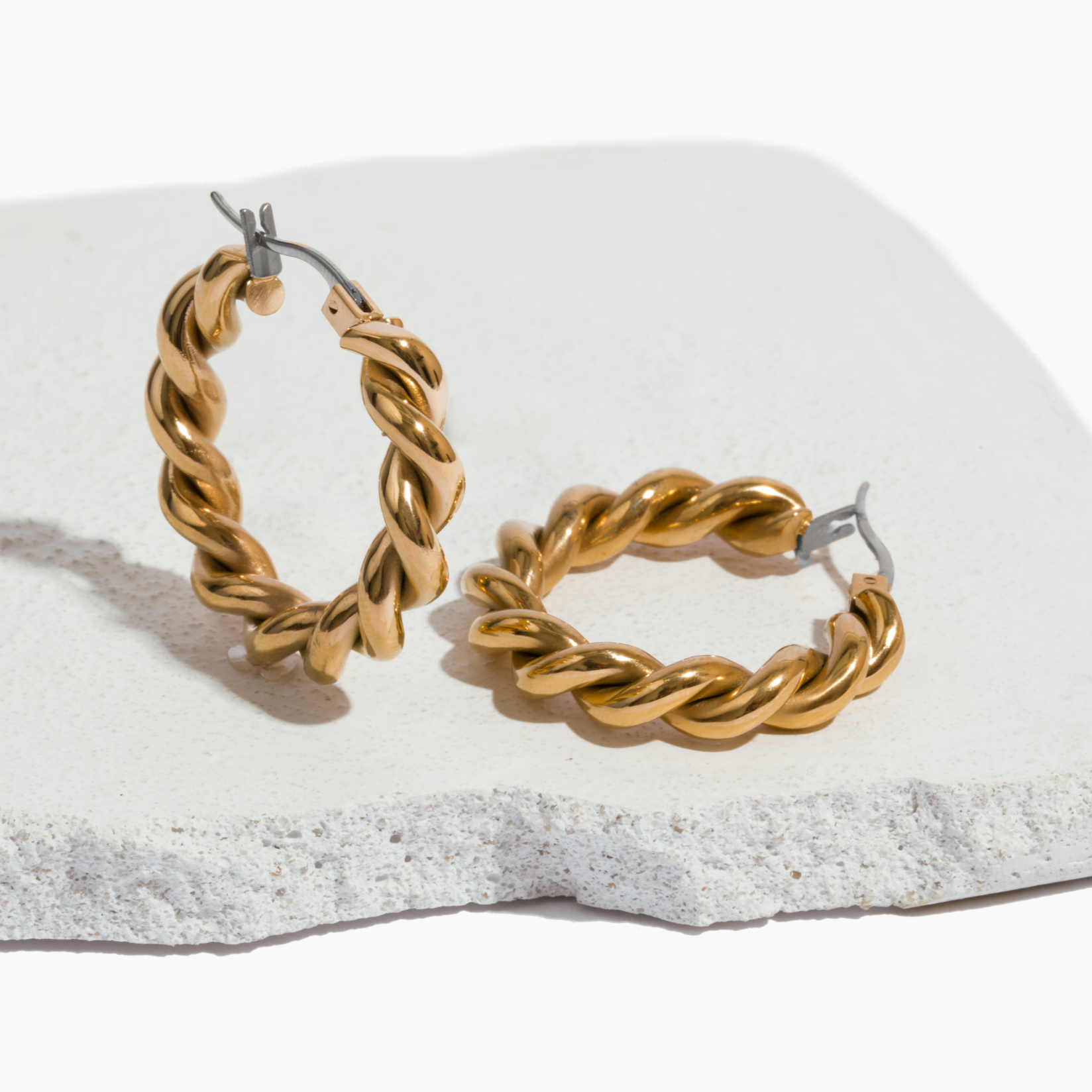 Large Weekender Hoop Earrings