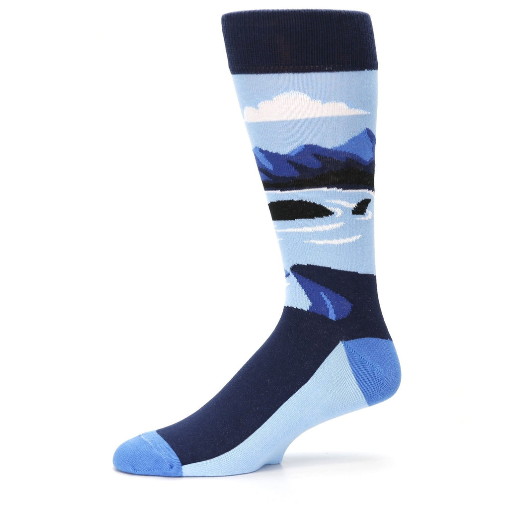 Nessie Loch Ness Monster - USA Made Men's Dress Socks