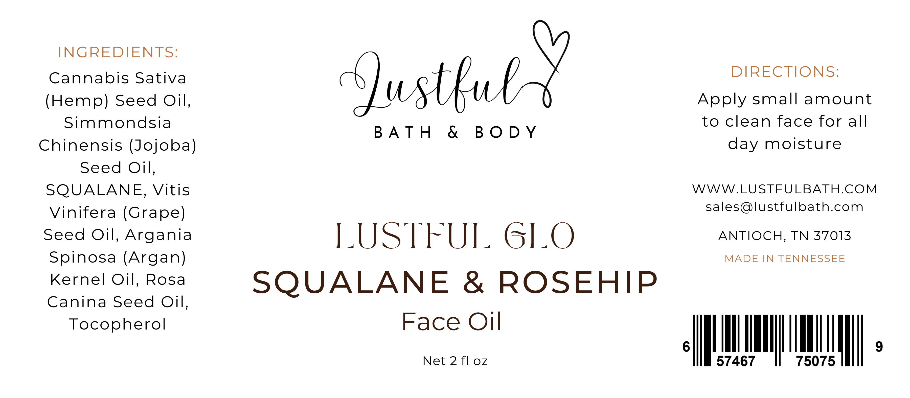 LUSTFUL GLO FACE OIL