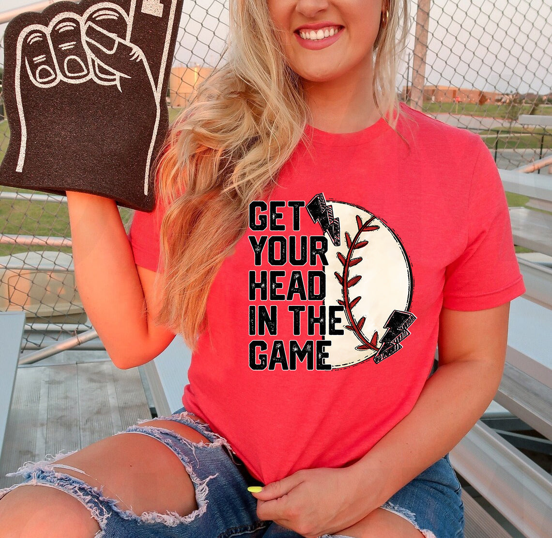 Get Your Head in the Game Baseball Graphic Tee