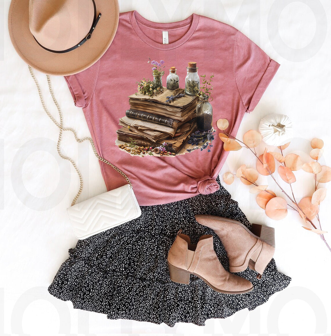 Books and Bottles Herbalist Graphic Tee