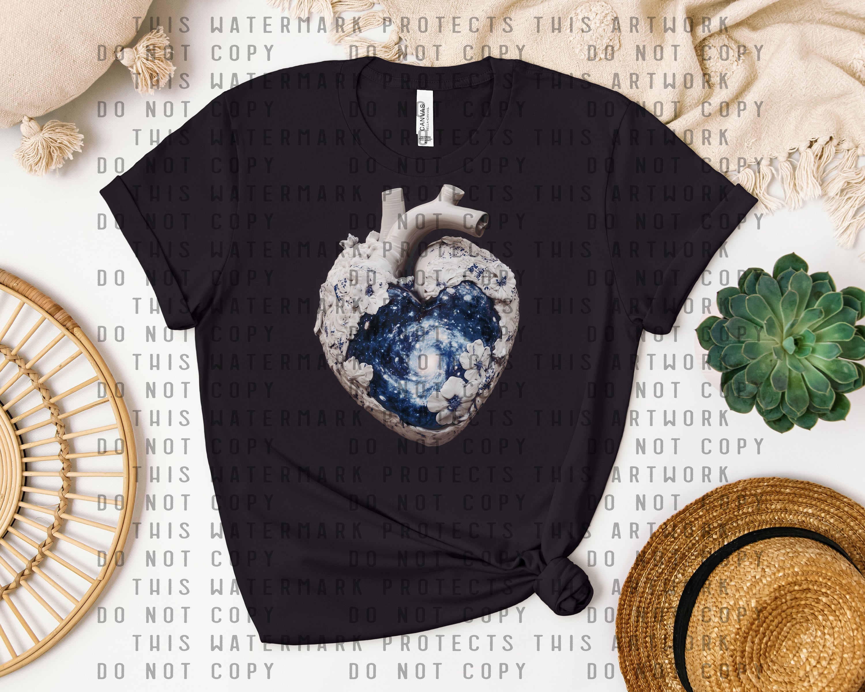 Dark World Heart Graphic Tee