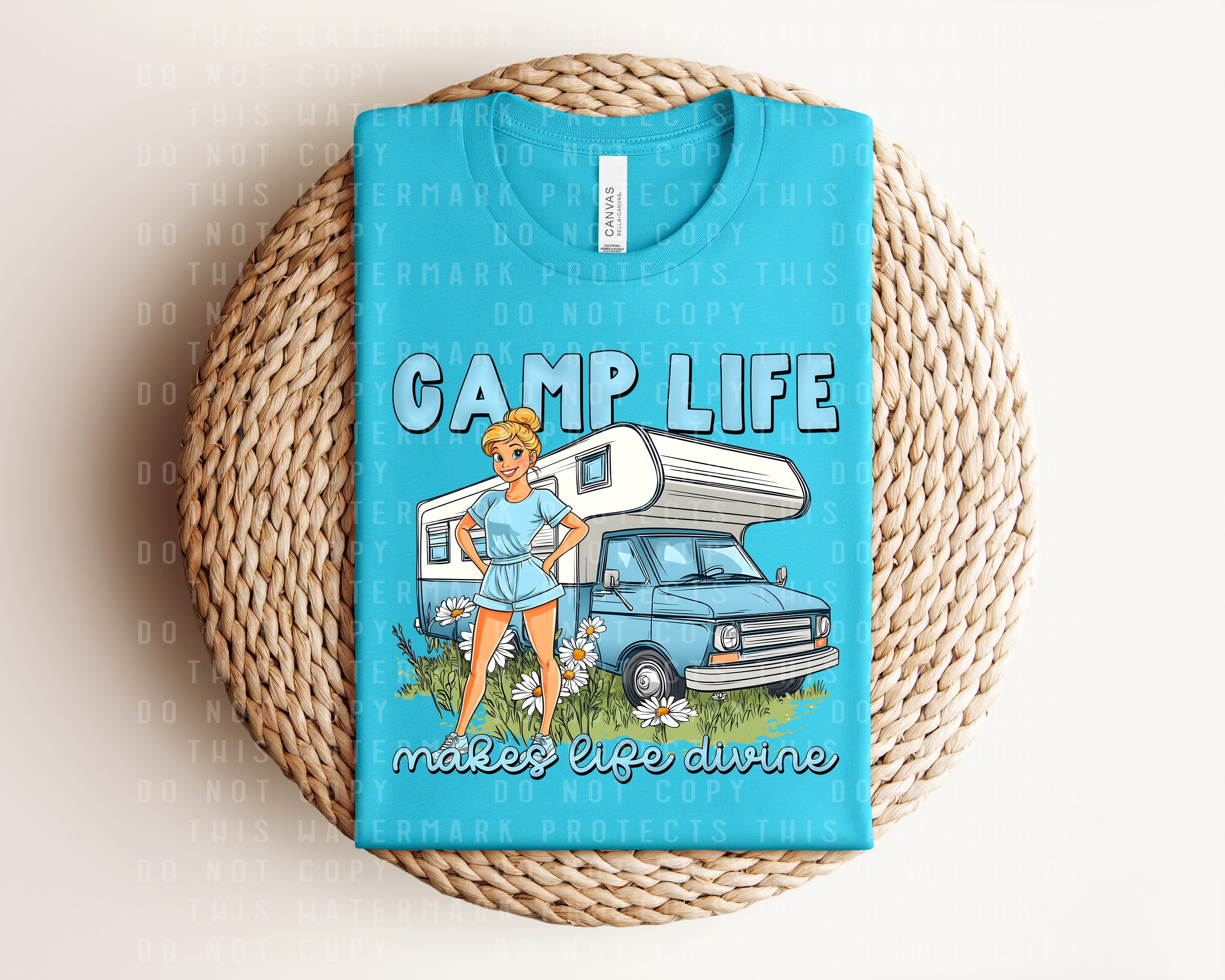 Camp Life Makes Life Divine Graphic Tee
