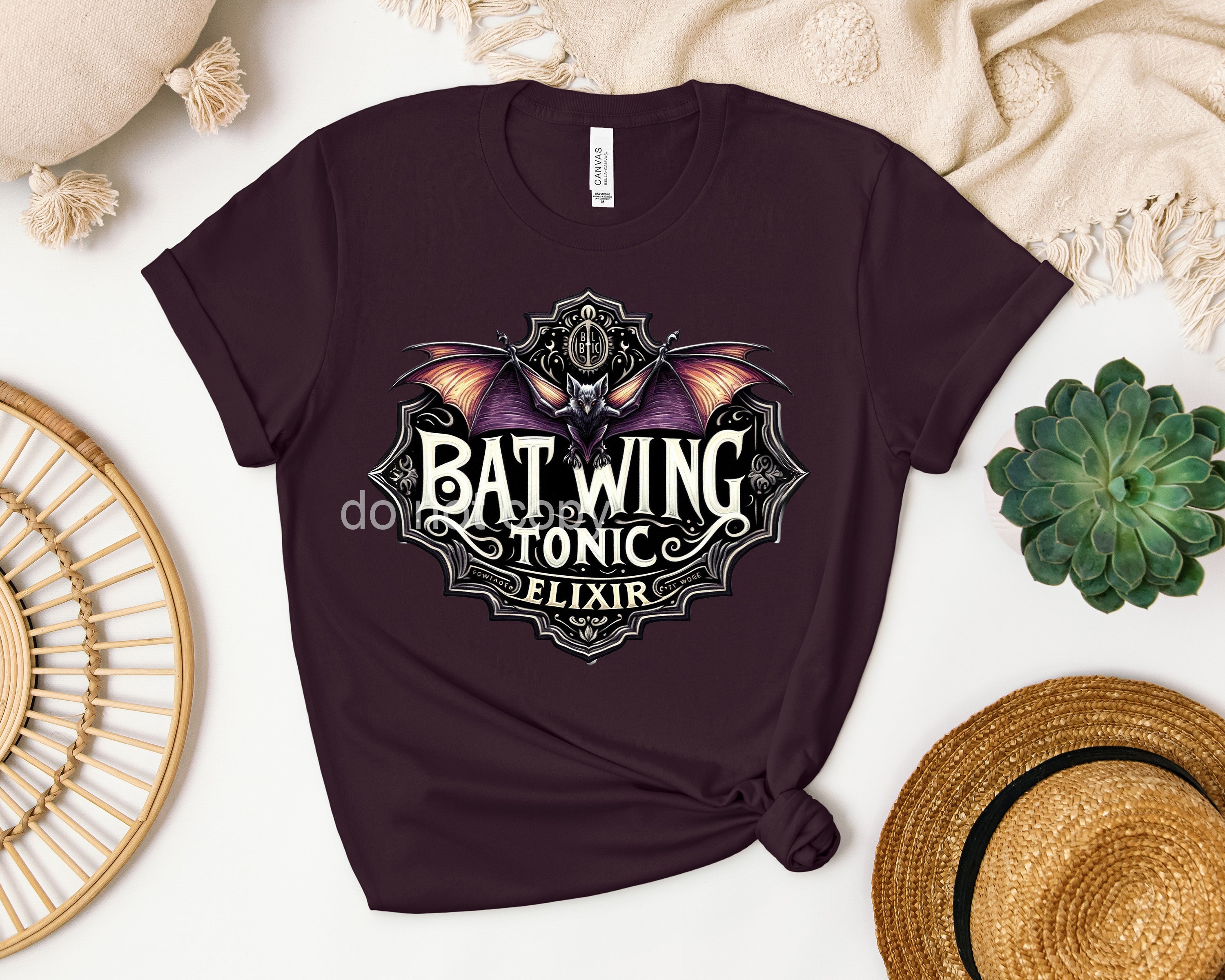 Bat Wing Tonic Label Graphic Tee