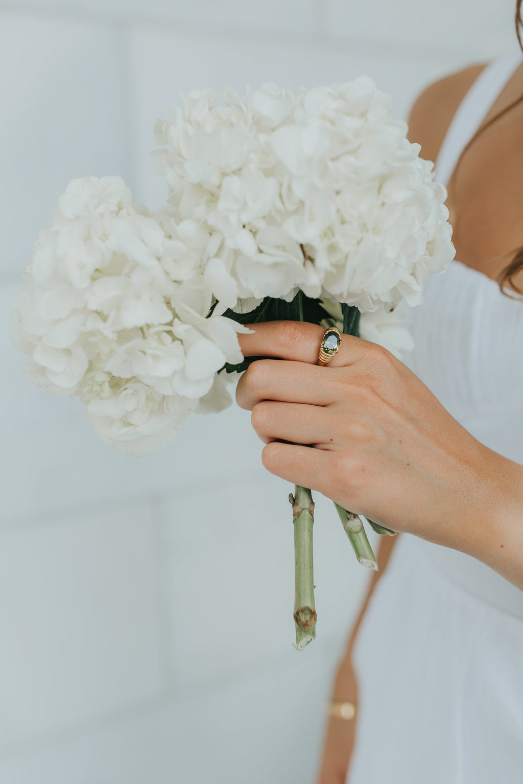 The Maddie Ring in Emerald