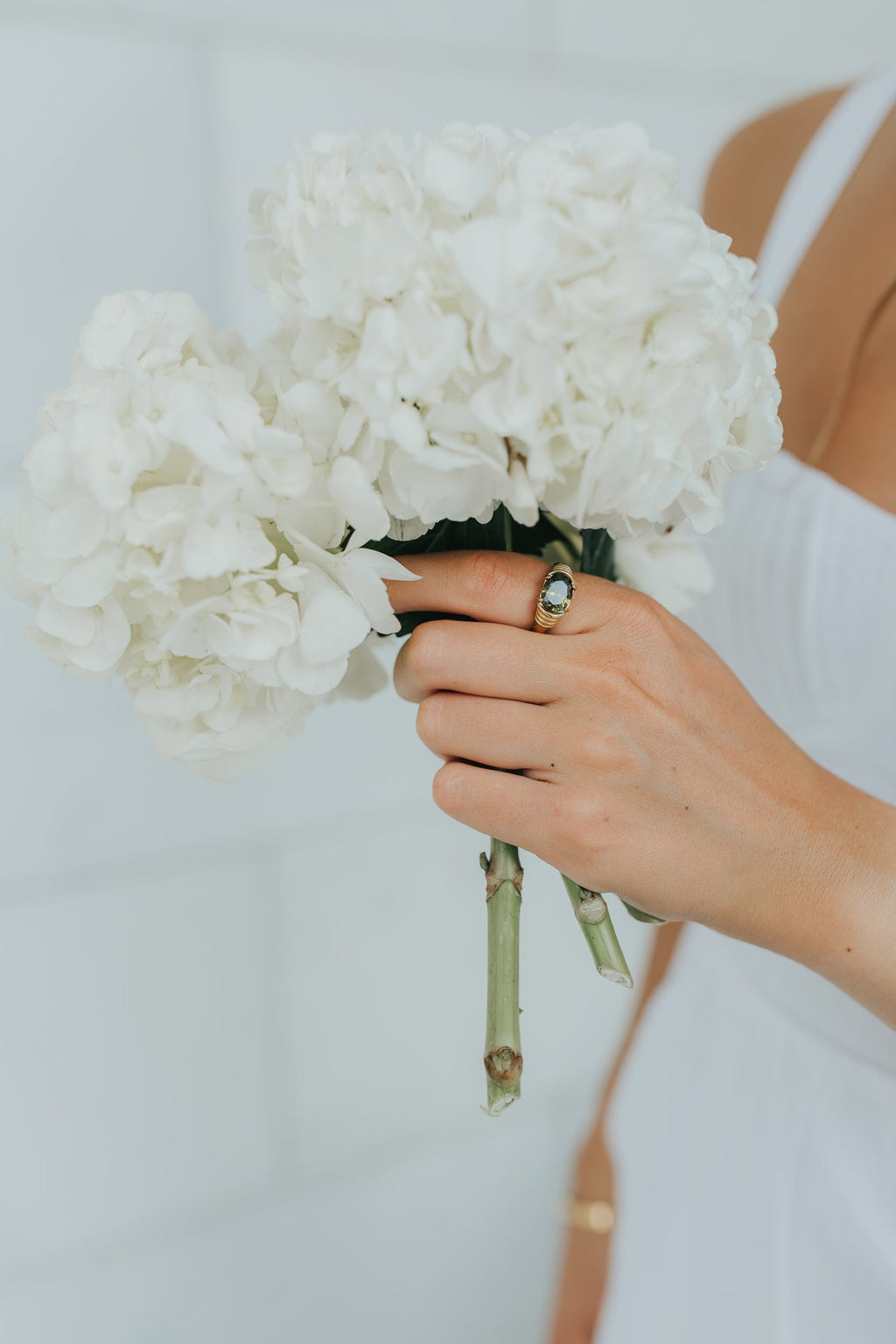 The Maddie Ring in Emerald