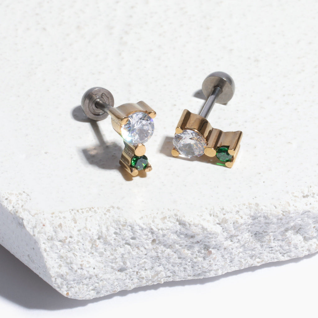 Mini Coco Screw Back Stud Earrings