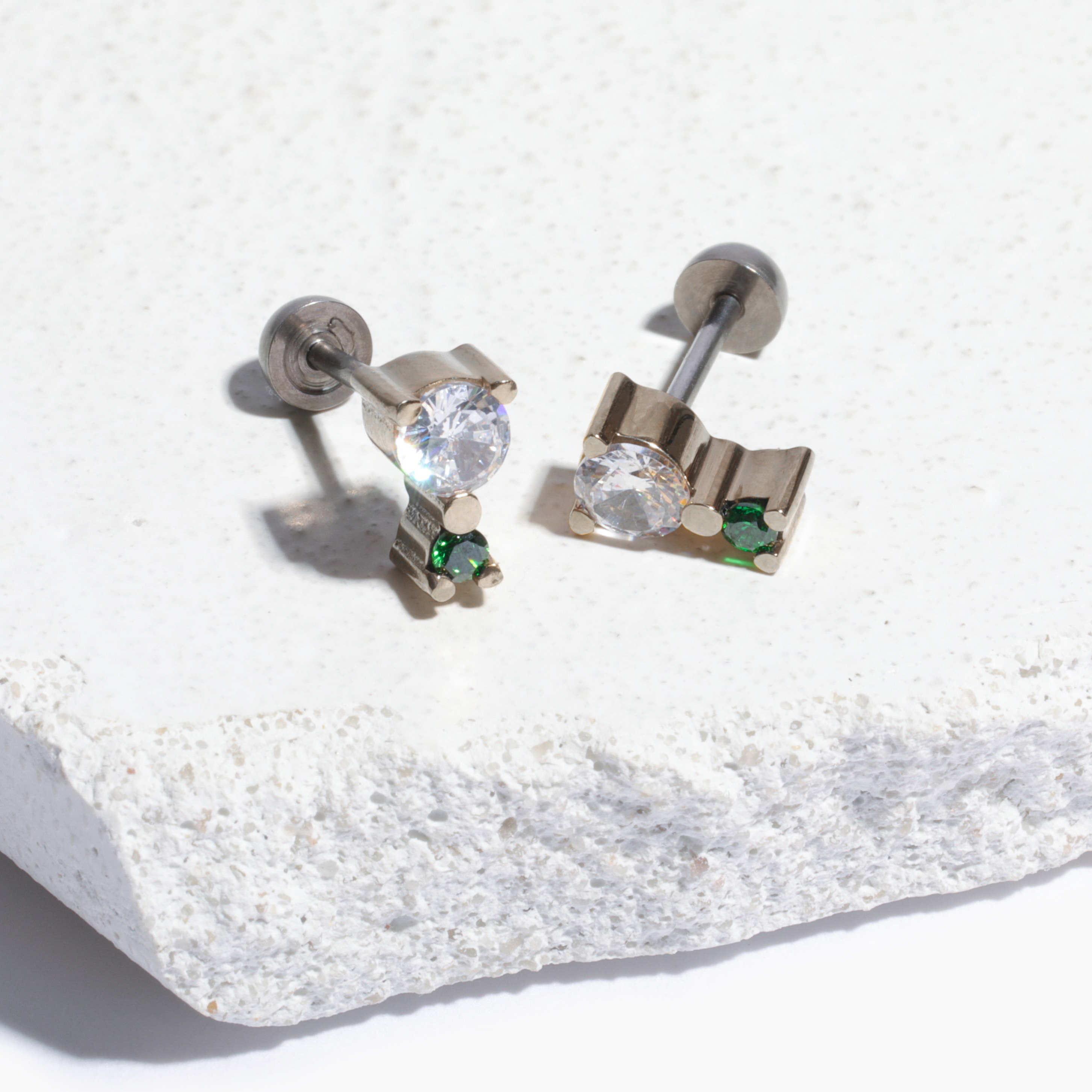 Mini Coco Screw Back Stud Earrings