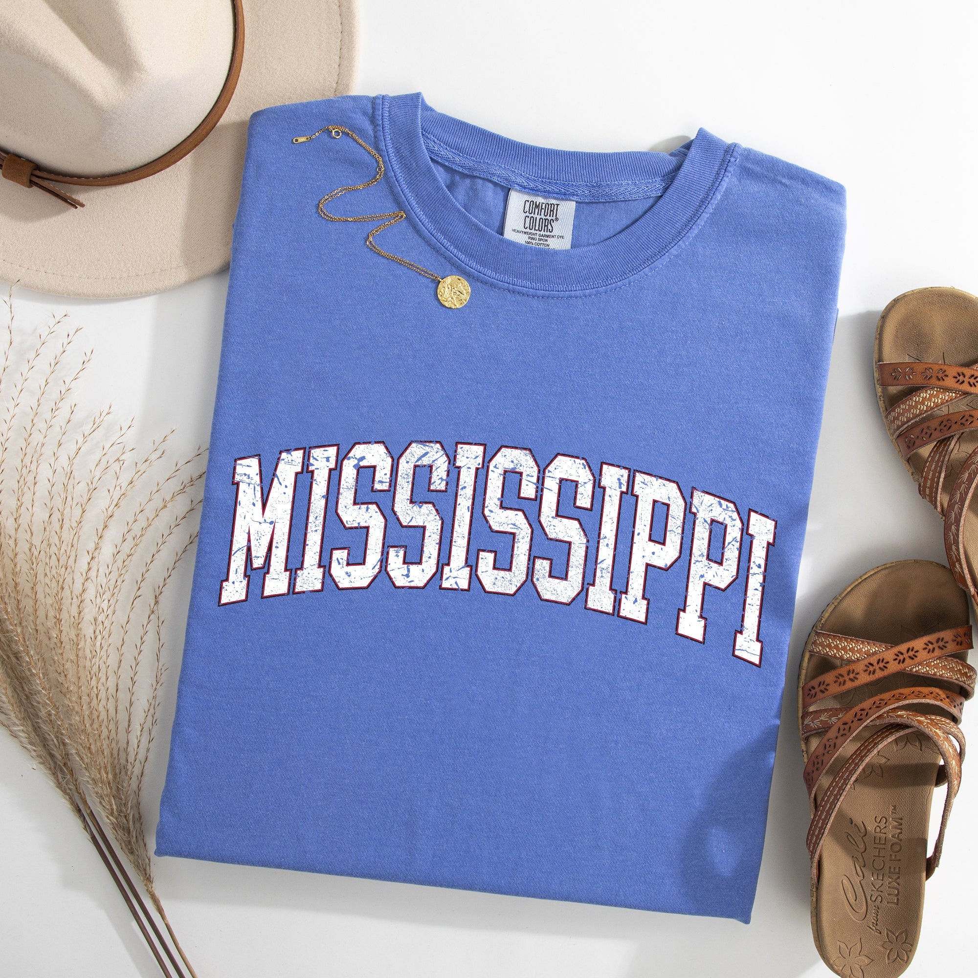 Mississippi, Football, Sports, Game Day, Big Game, Touchdown, Tailgate Party, University, College, State Tshirt Comfort Colors T-Shirt