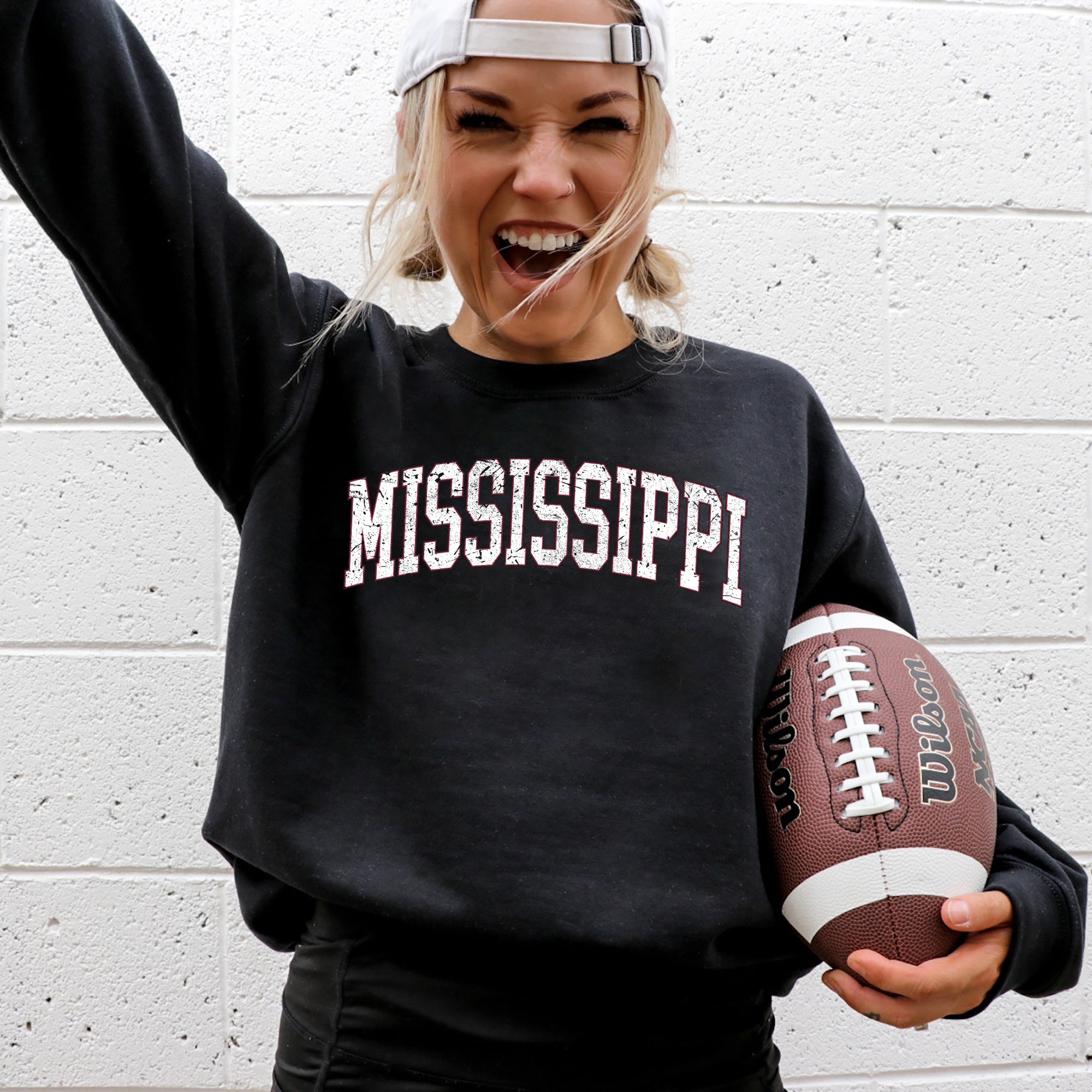 Mississippi, Football, Sports, Game Day, Big Game, Touchdown, Tailgate Party, University, College, State Sweatshirt