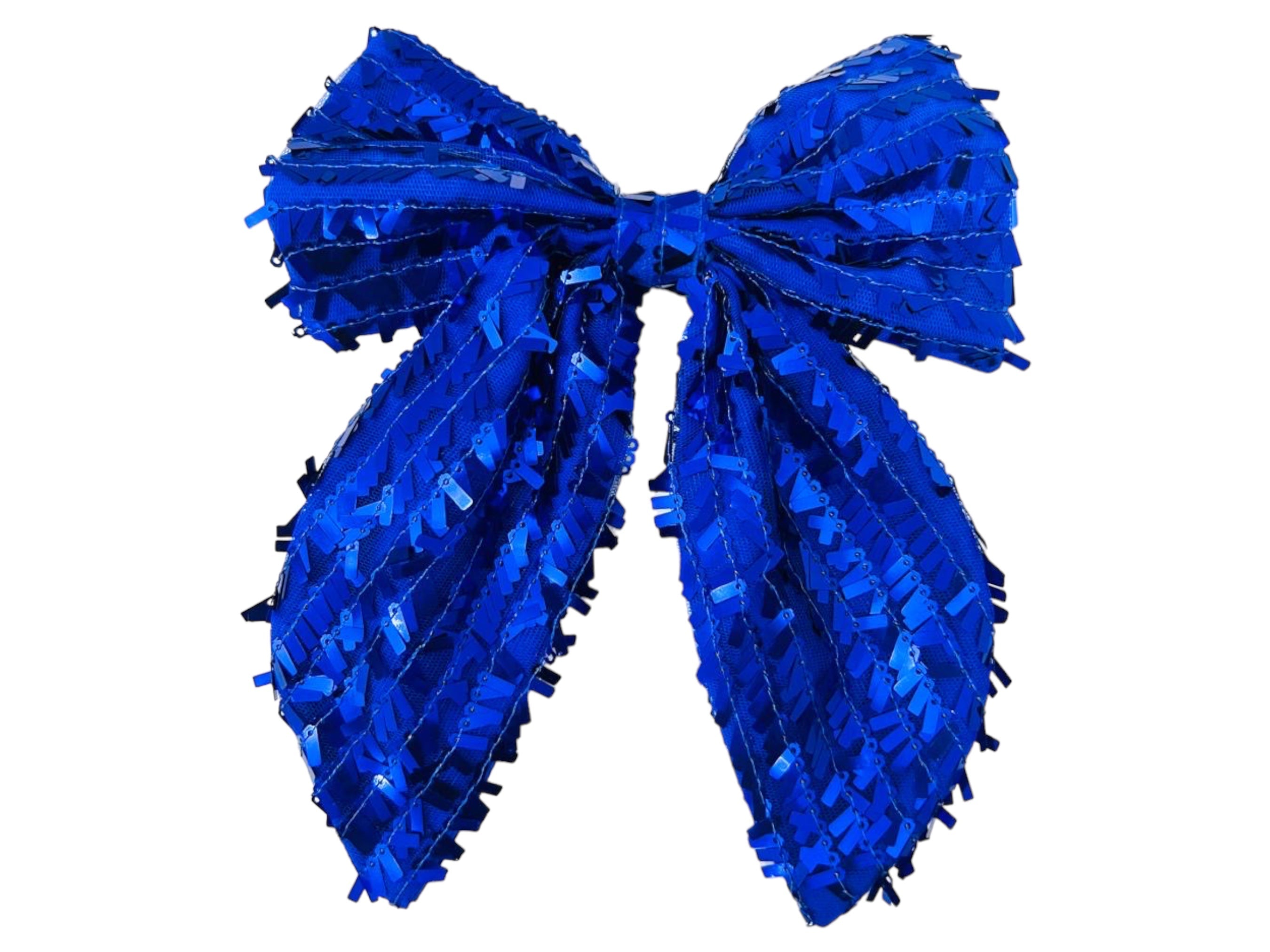 Bow - Sequin - Blue
