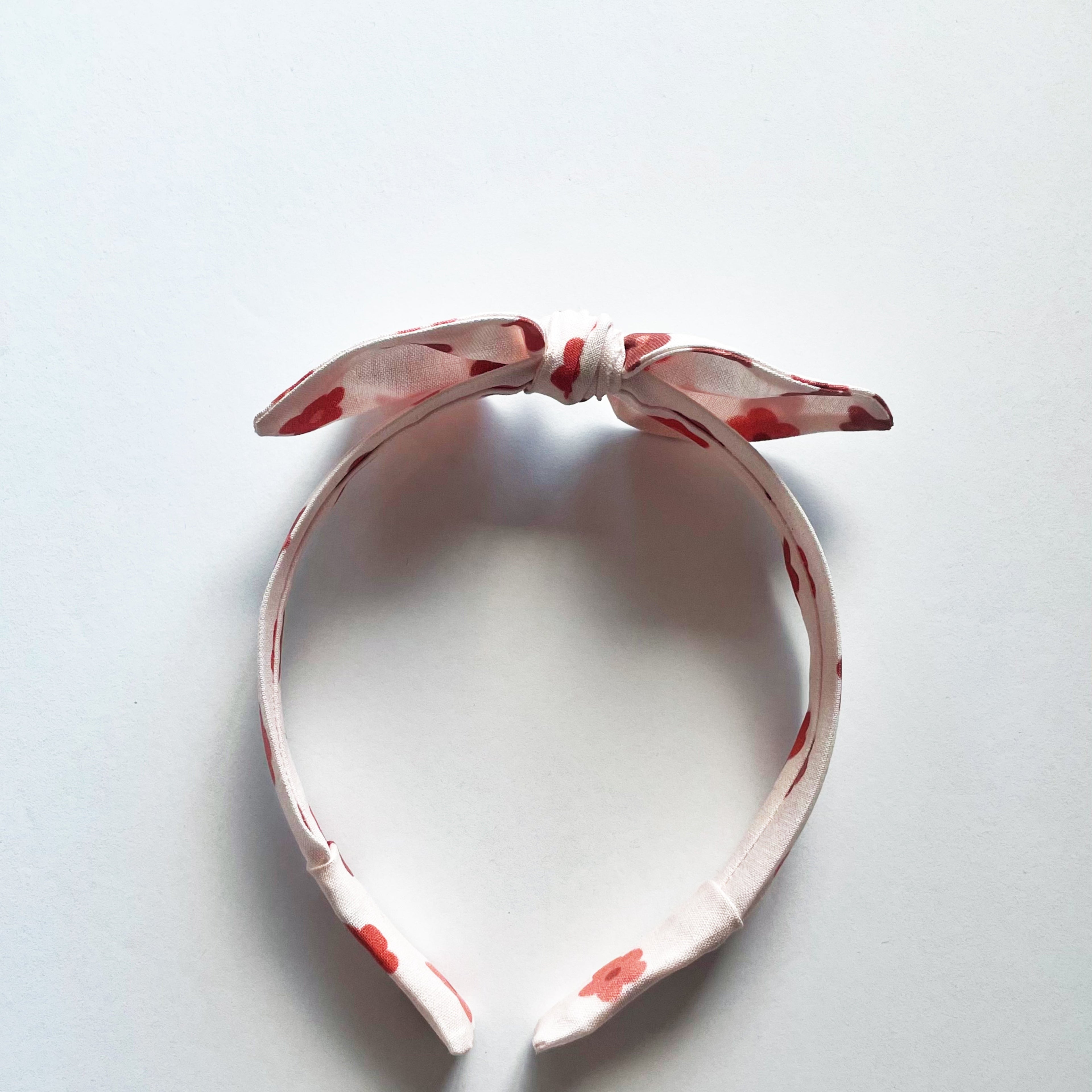 Fall Daisies on Cream Retro Top Knot Headband