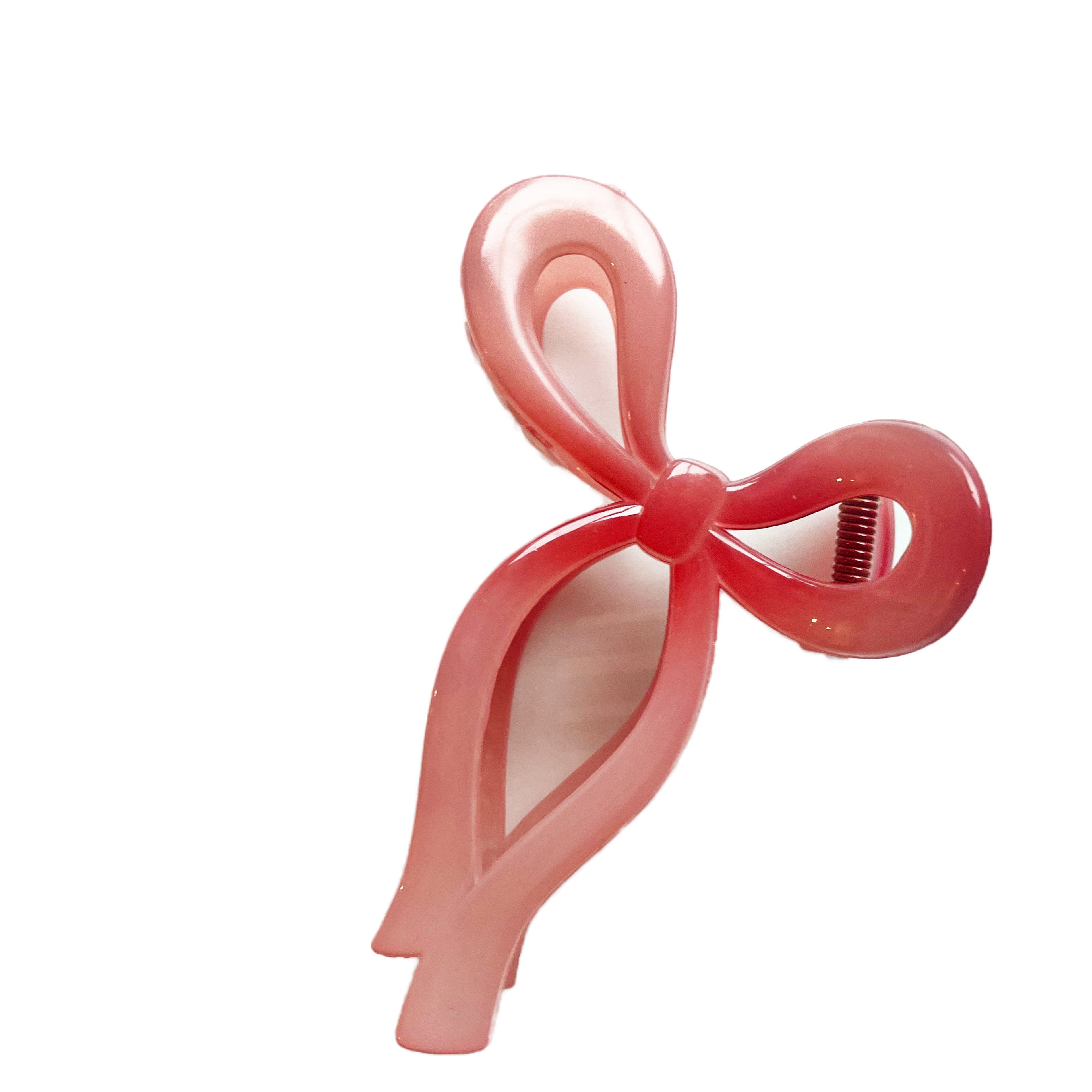 Ombre Bow Claw Clip