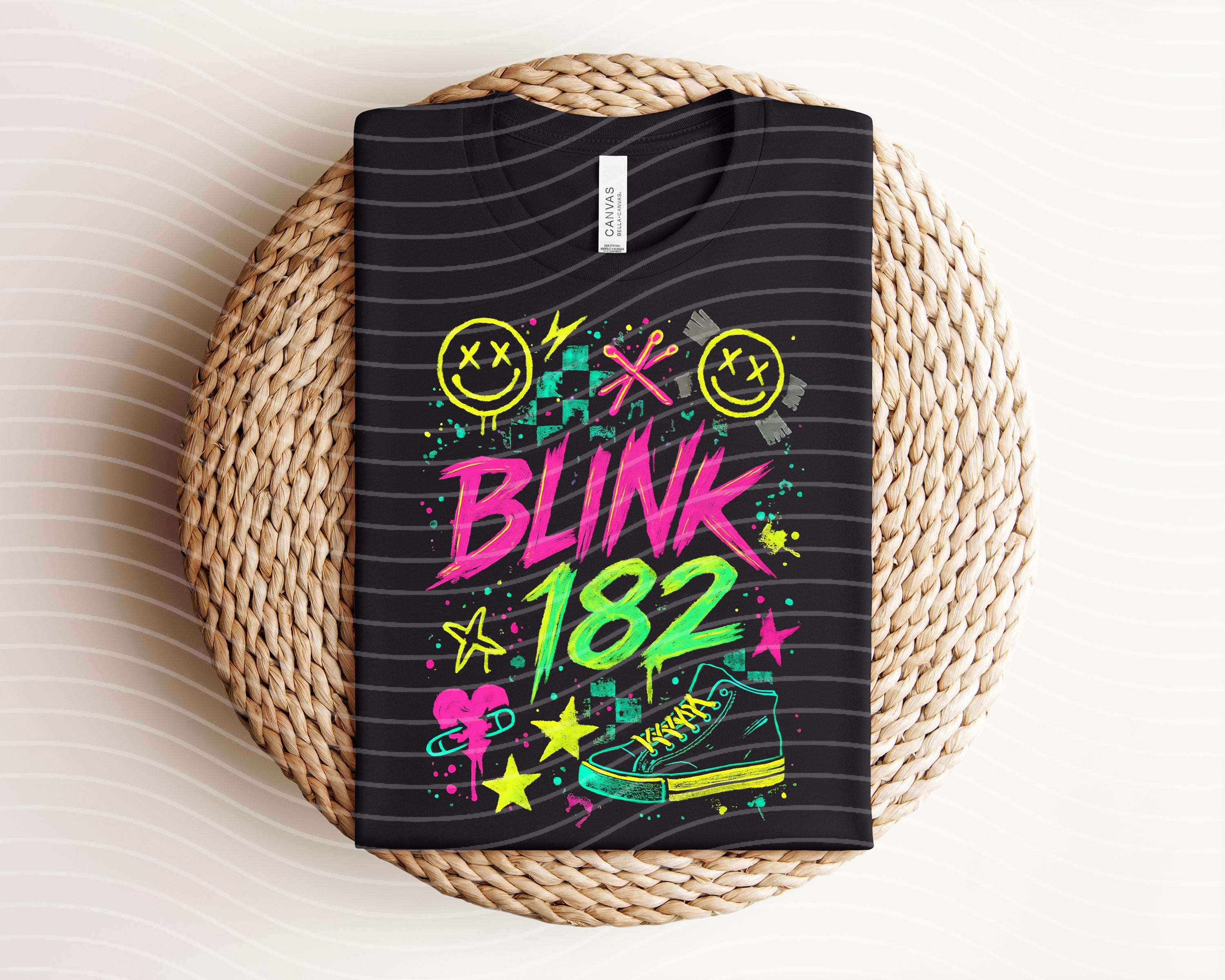 Blink 182 Neon Graphic Tee