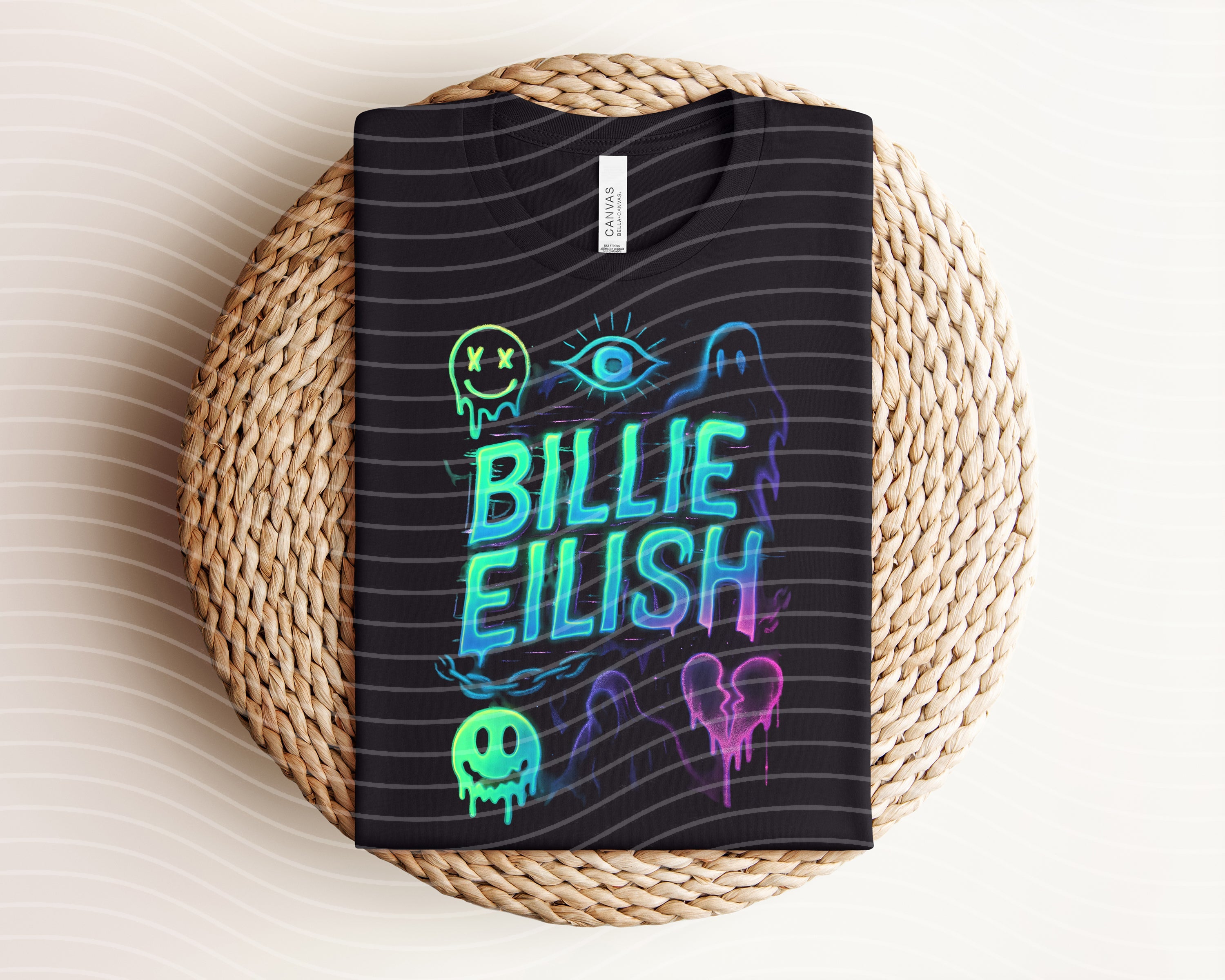 Billie Eilish Neon Graphic Tee