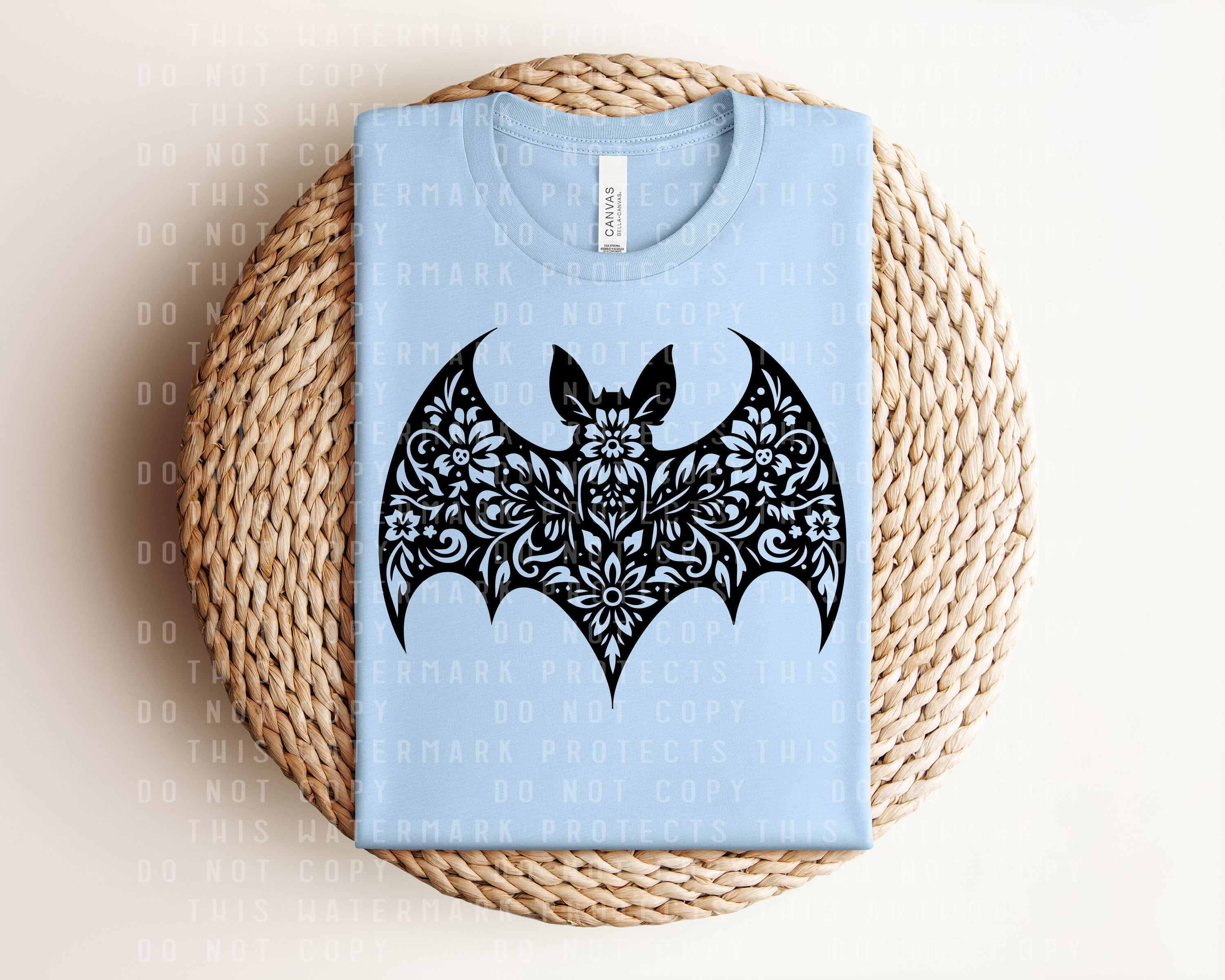 Bat Mandala Graphic Tee