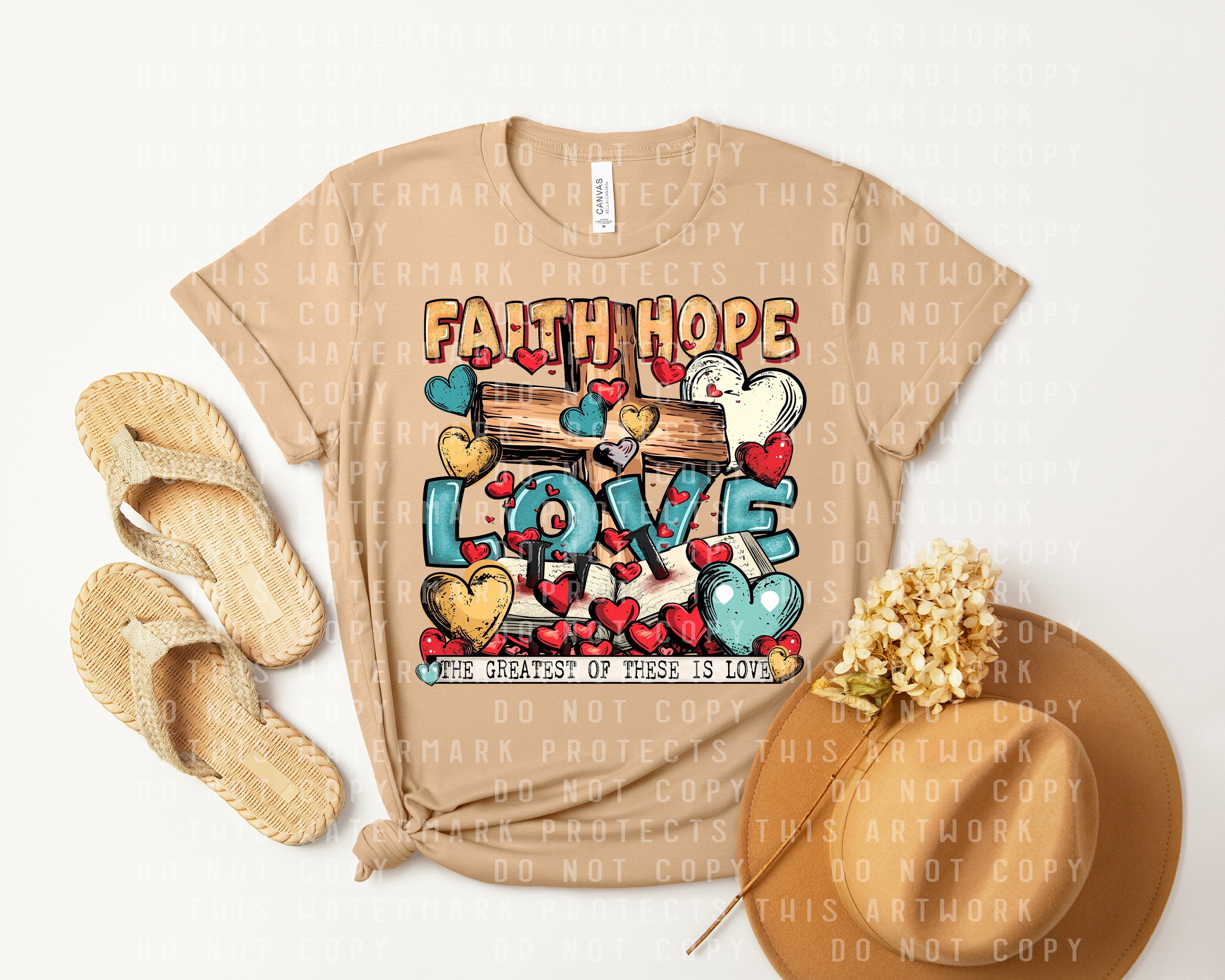 Faith Hope Love Graphic Tee