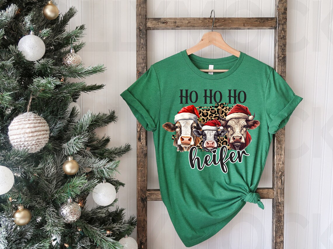 Ho Ho Ho Heifer Graphic Tee