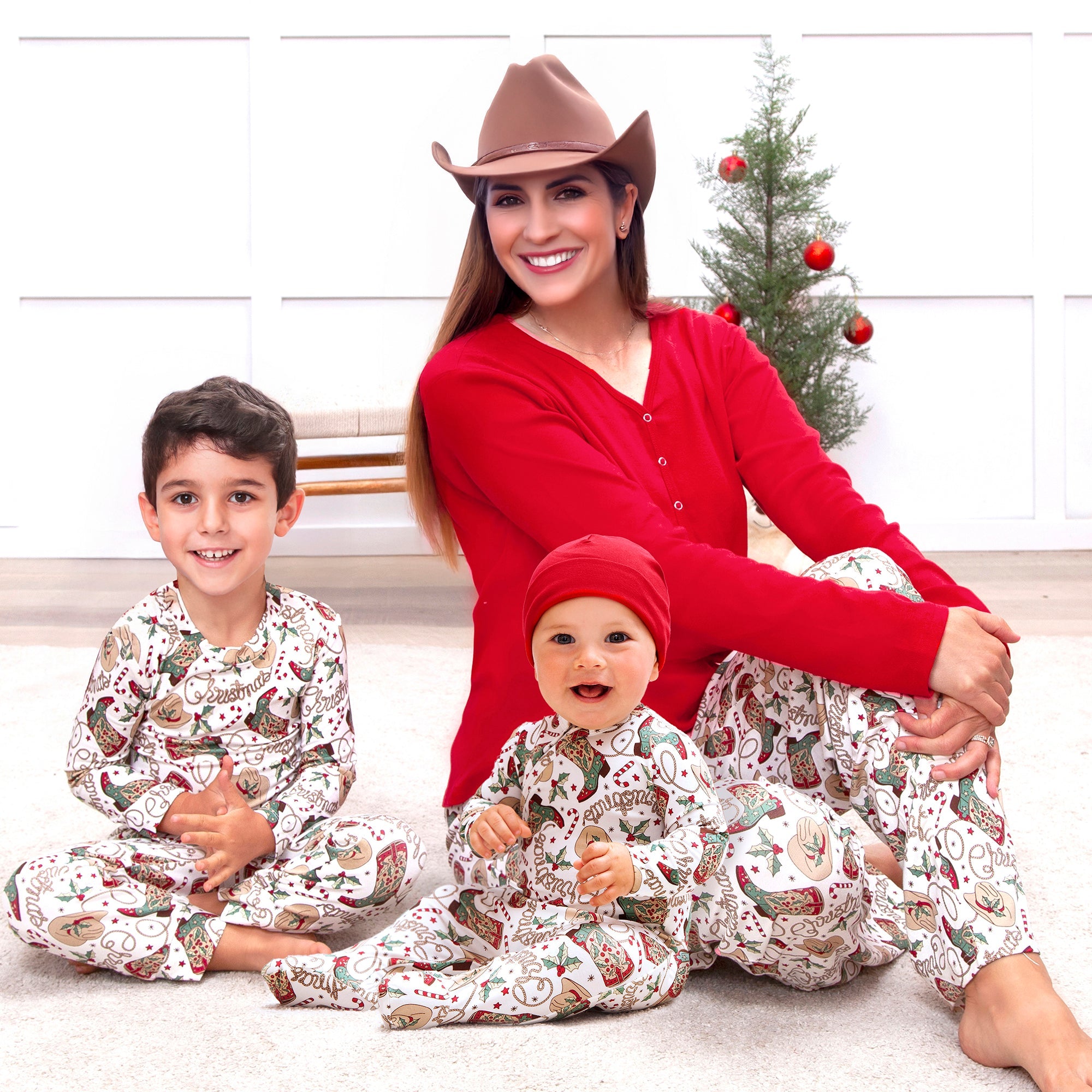 Western Christmas Adult Pajama Pants – Soft Bamboo Unisex