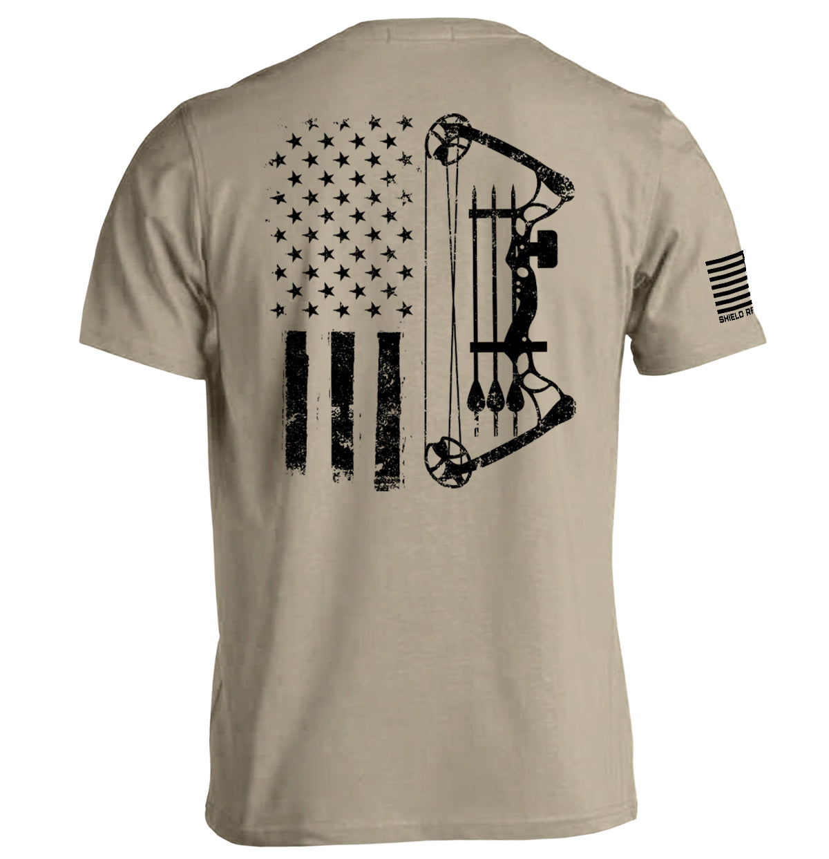 Compound Bow USA Flag