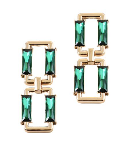 Megan Earrings - Green