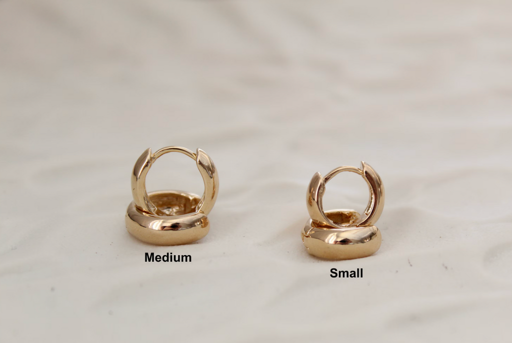 Tiny Plain Minimalistic and Simple Huggie Earrings