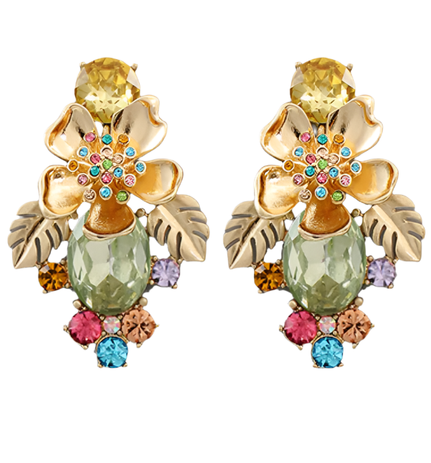 Floral Tropical Earrings