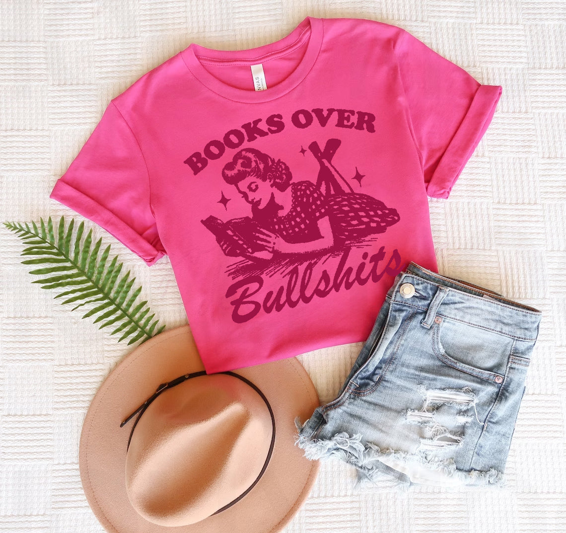 Books Over Bullsh**s Graphic Tee