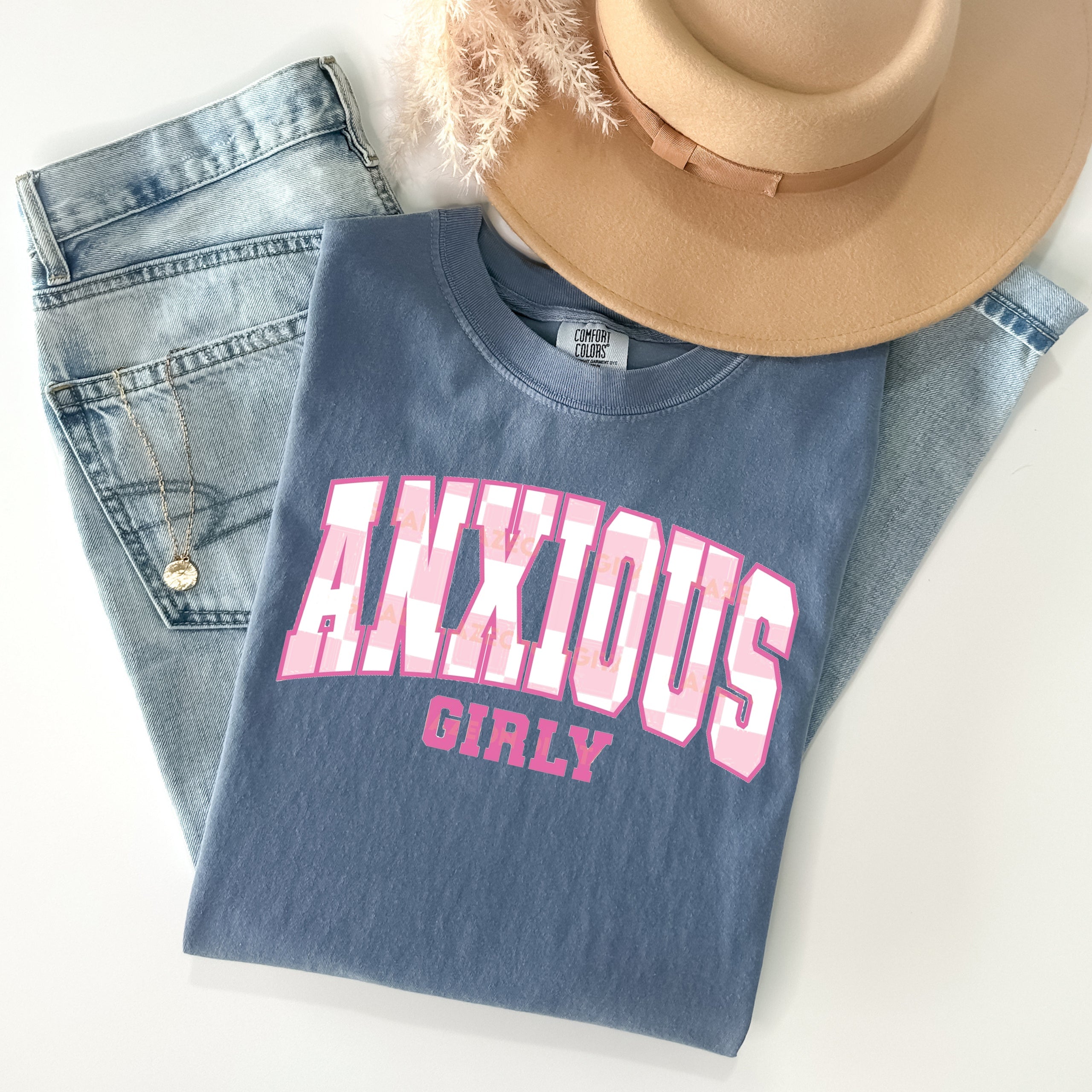 Anxious Girly Graphic Tee