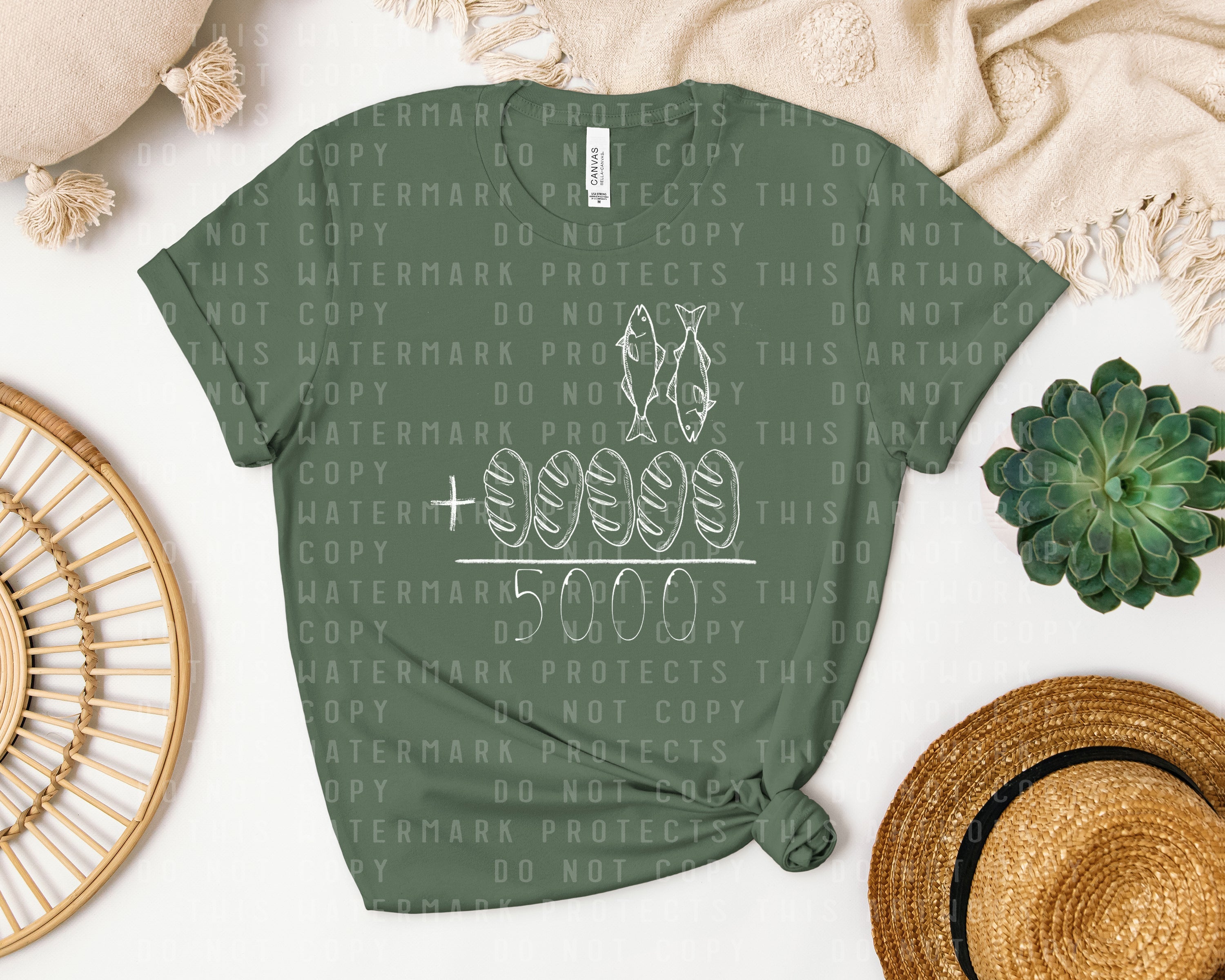 5 Loaves and 2 Fishes Graphic Tee