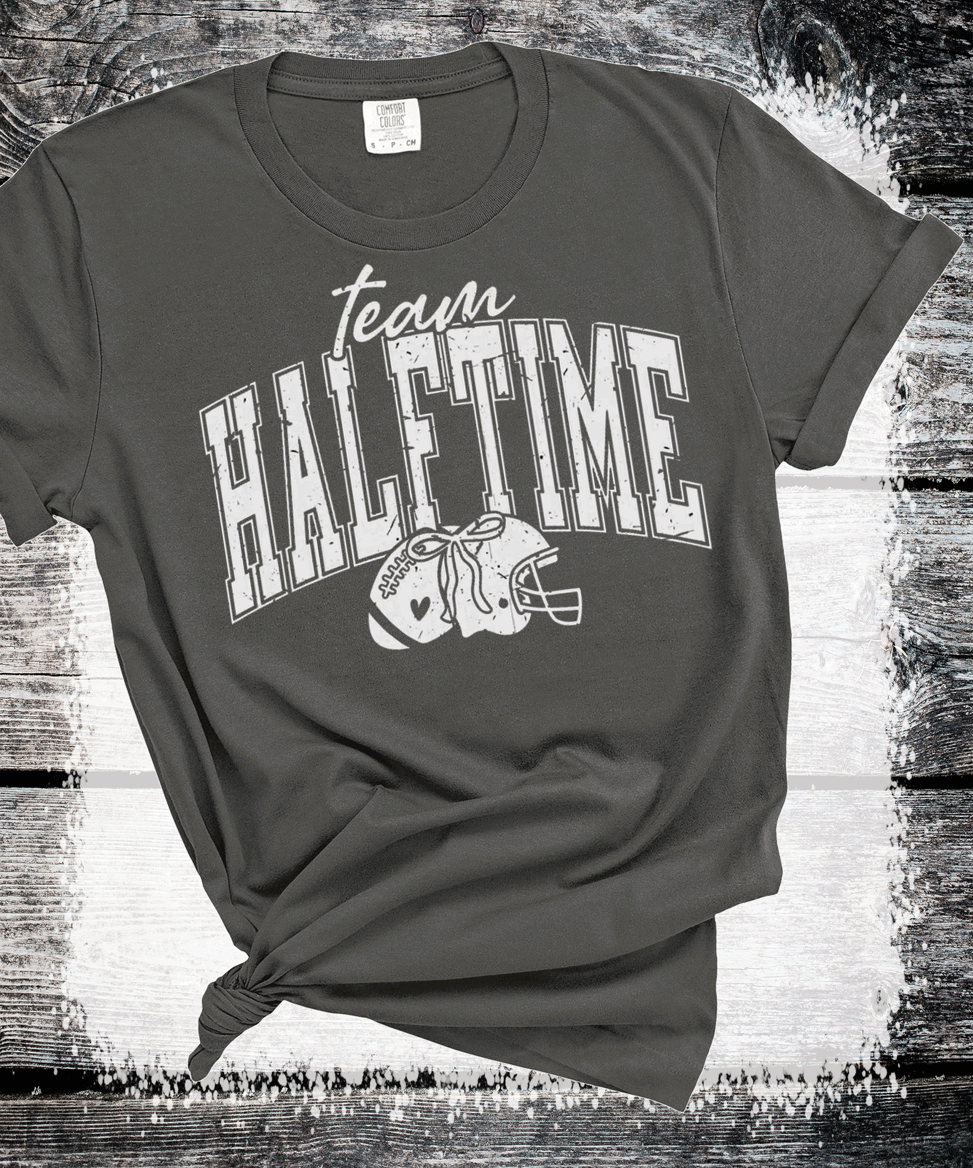 Team Halftime Superbowl Party T-Shirt, Football Party Tee, Funny Game Day Shirt Gift for Mom, Dad, Comfort Colors Oversized Look
