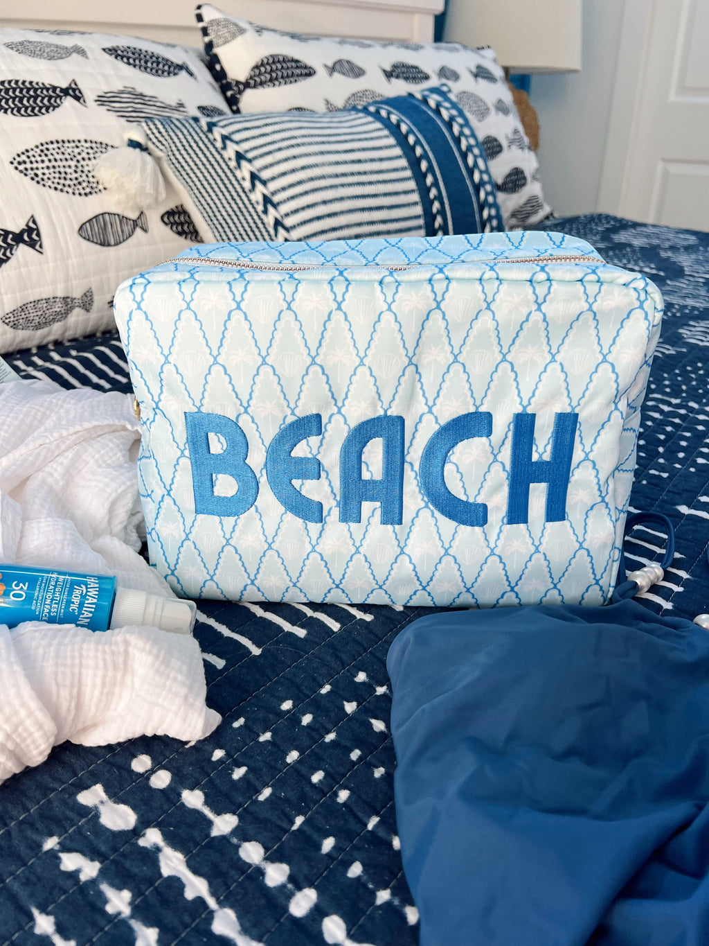 Beach - Blue Palms XL Bag