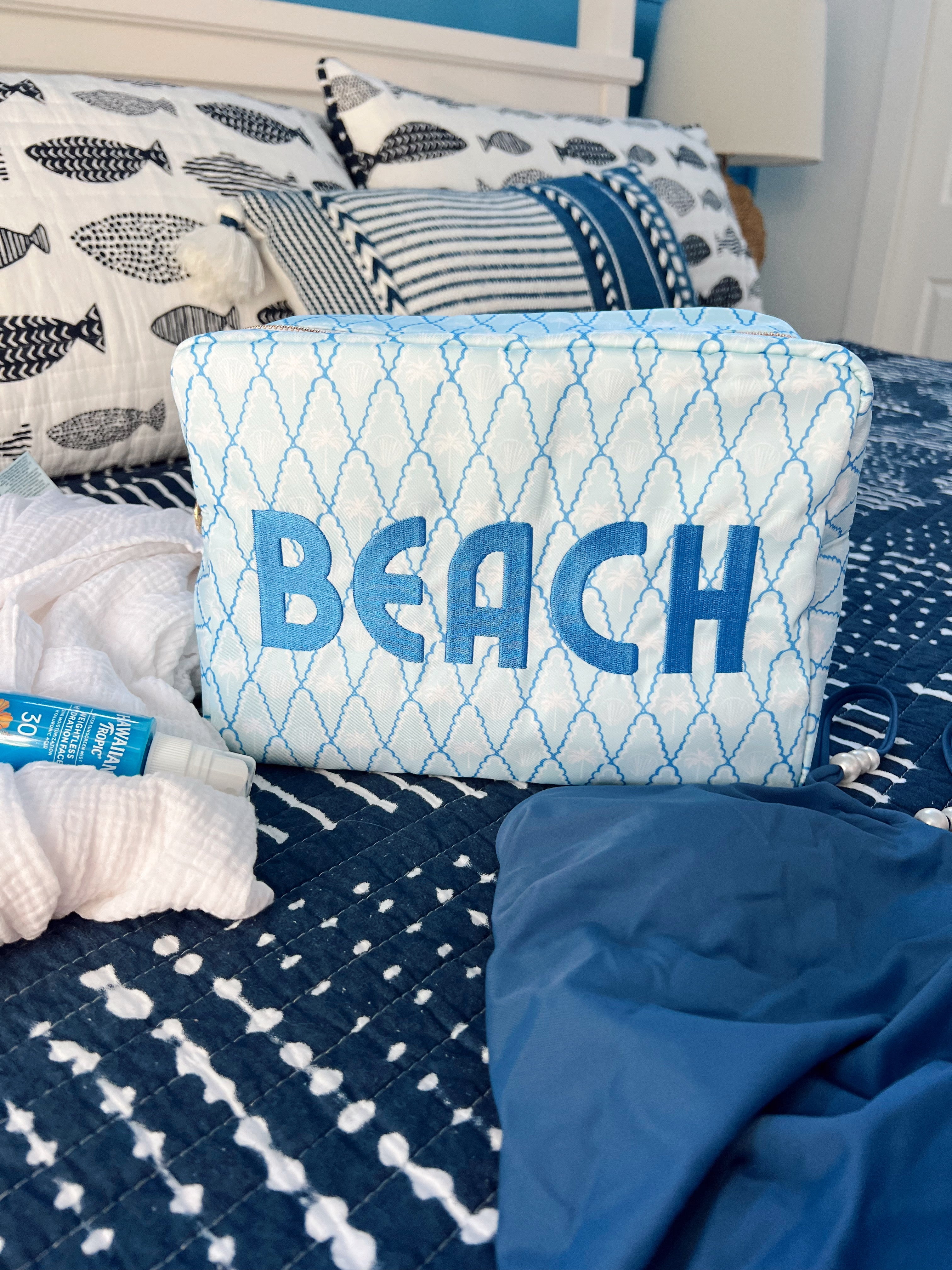 Beach - Blue Palms XL Bag