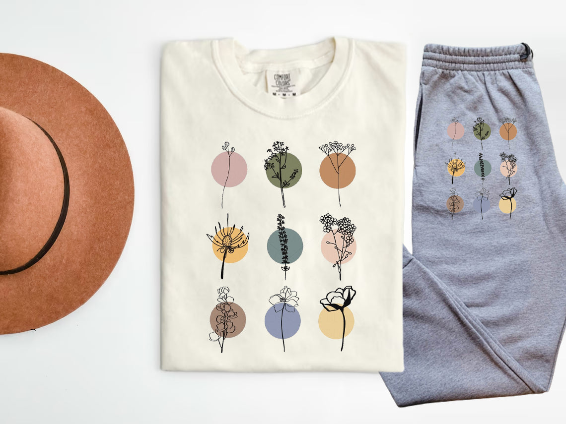 Boho Flowers Graphic Tee