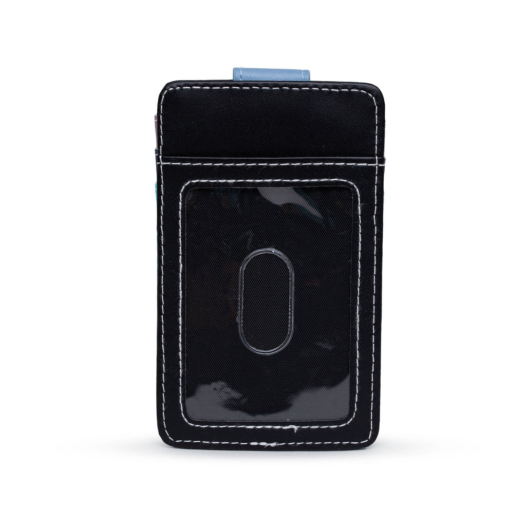 Disney Wallet, Character Wallet ID Card Holder, Lilo and Stitch Stitch Pose Blues, Vegan Leather