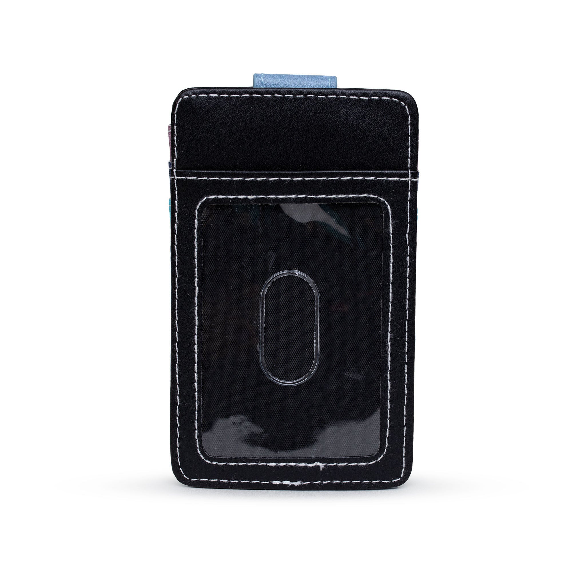 Disney Wallet, Character Wallet ID Card Holder, Lilo and Stitch Stitch Pose Blues, Vegan Leather