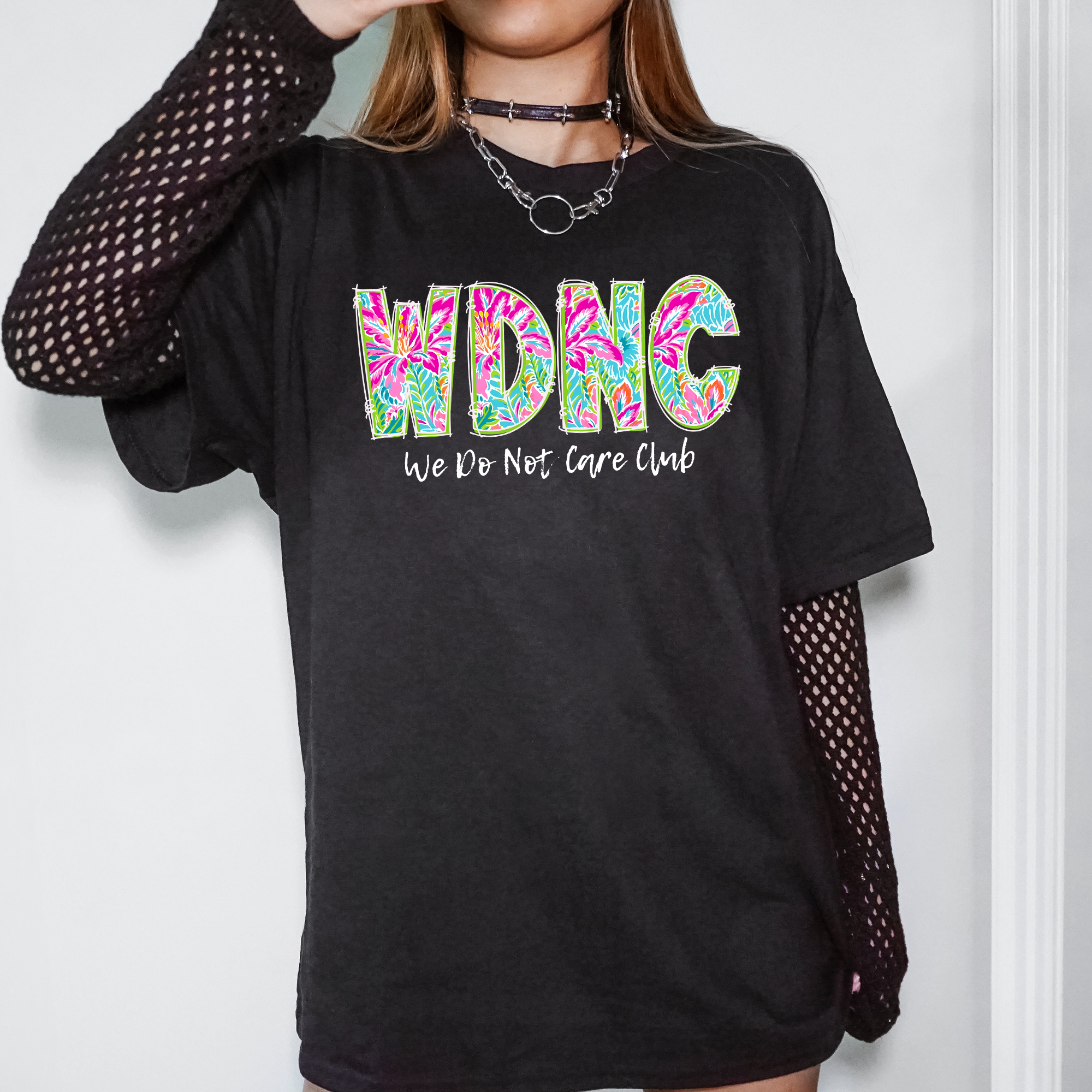We Do Not Care Club, WDNC, Trending Graphic Tee, Black Tshirt