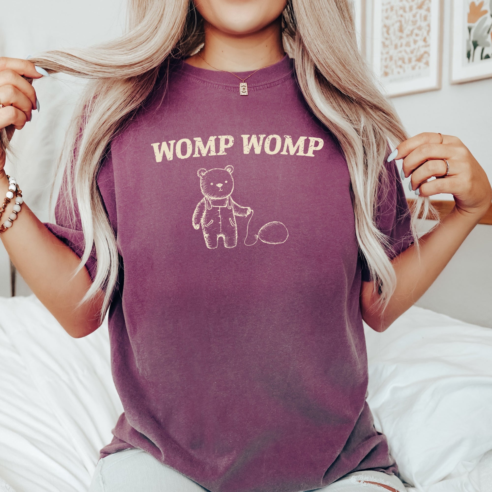 Womp Womp Sad Bear Balloon, Meme, Aesthetic, Funny, Comfort Colors Tshirt