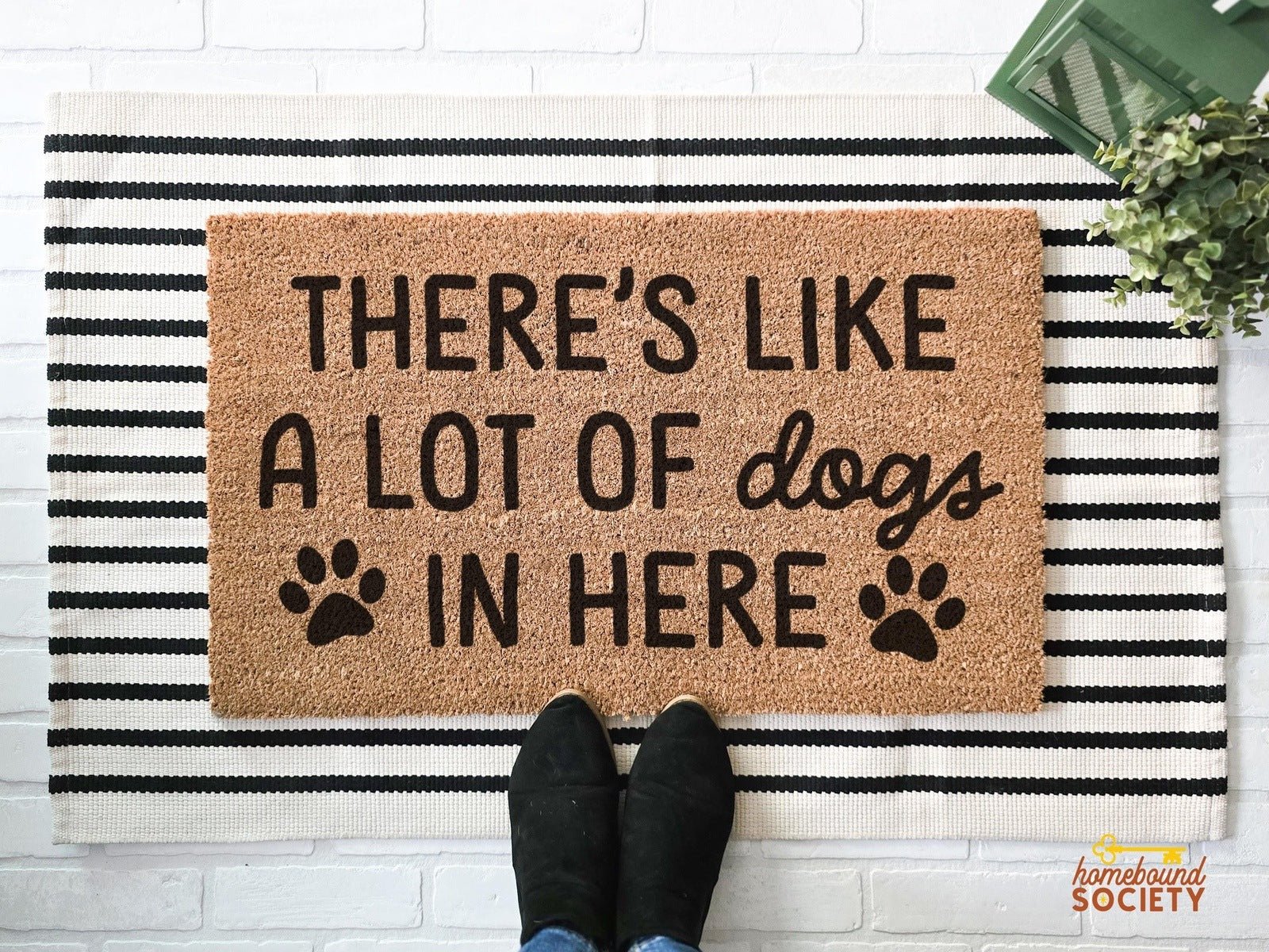 A Lot of Dogs Funny Doormat