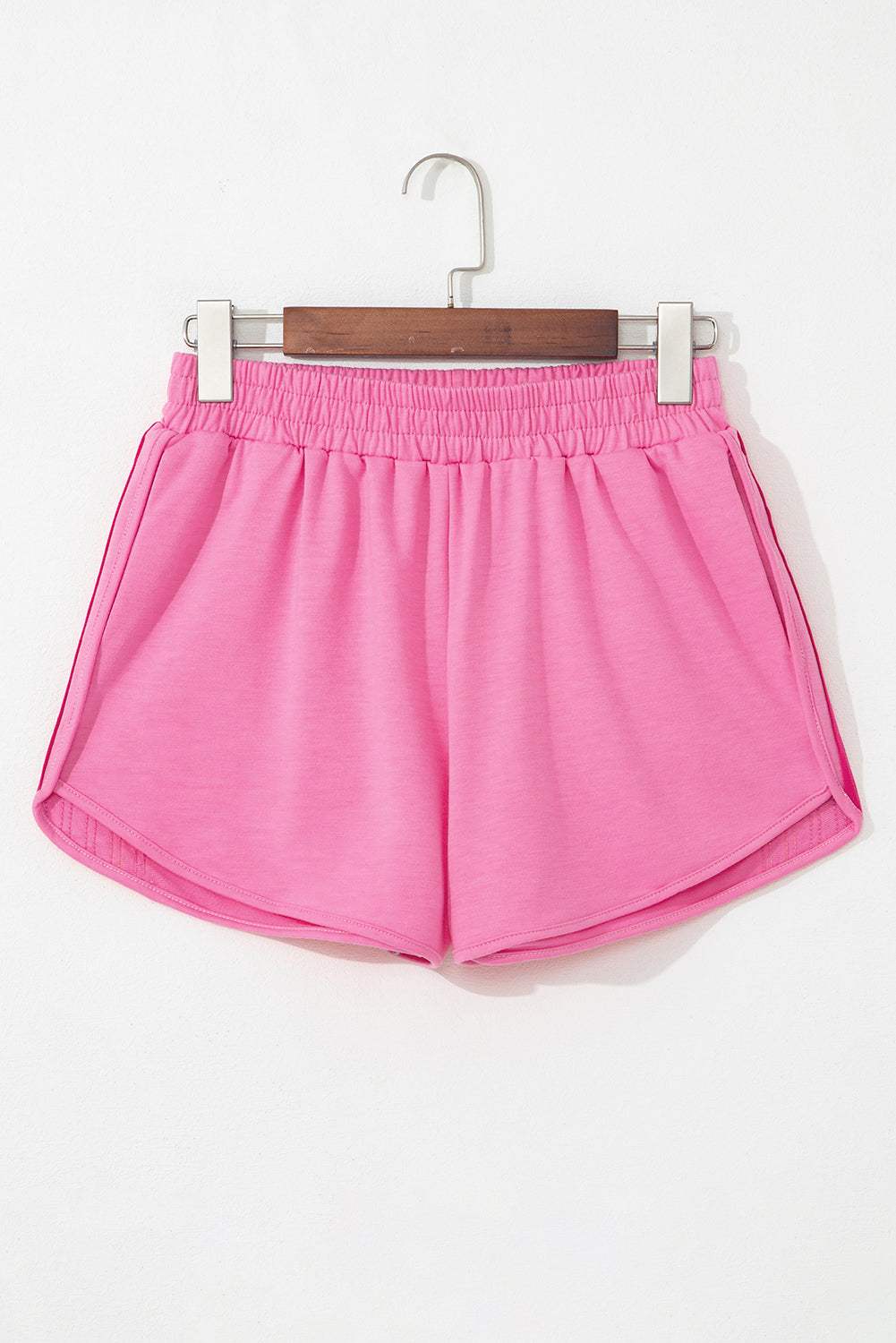 Colorblock Stripe Elastic Waist Shorts