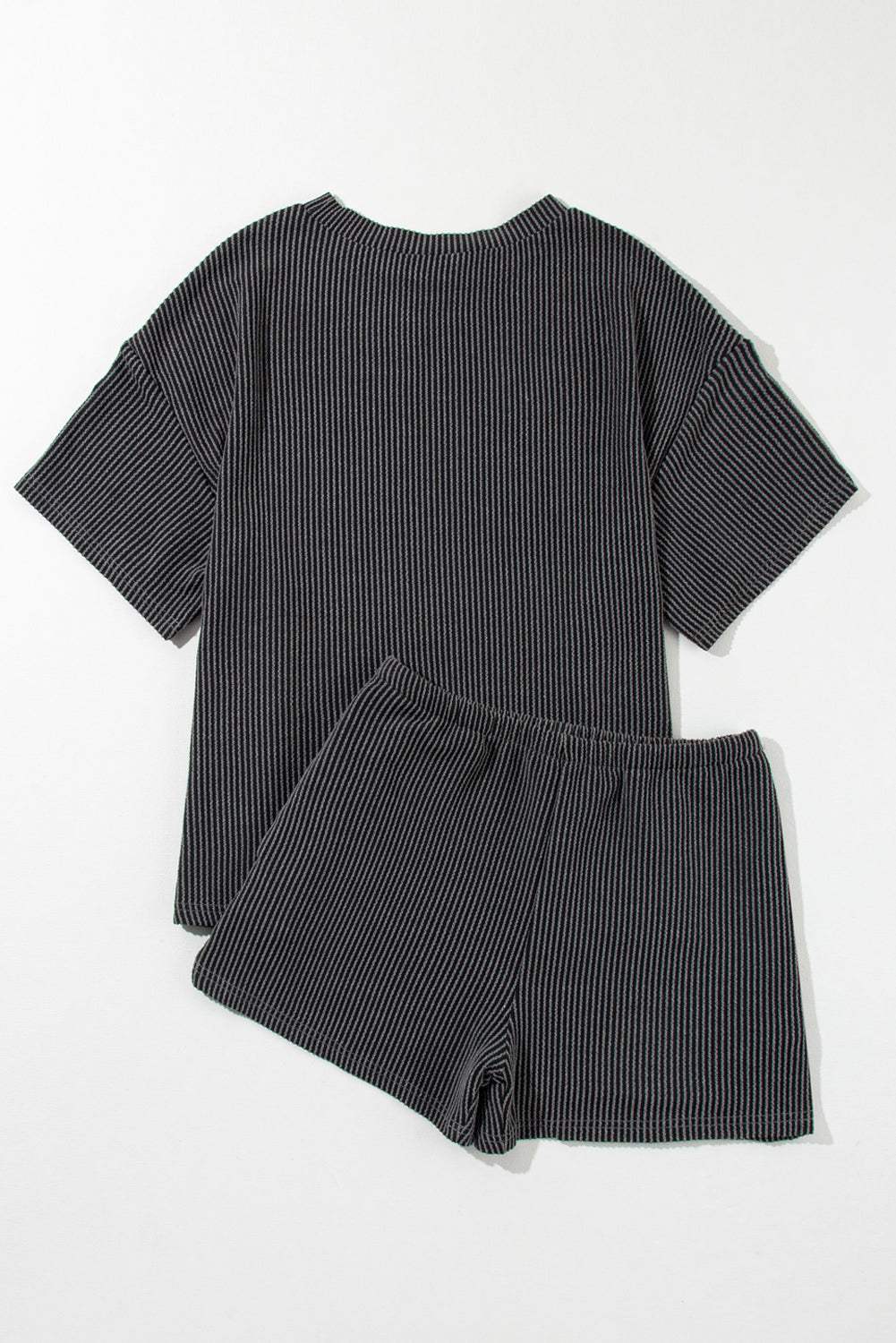 Corded Knit Tee and Shorts Set