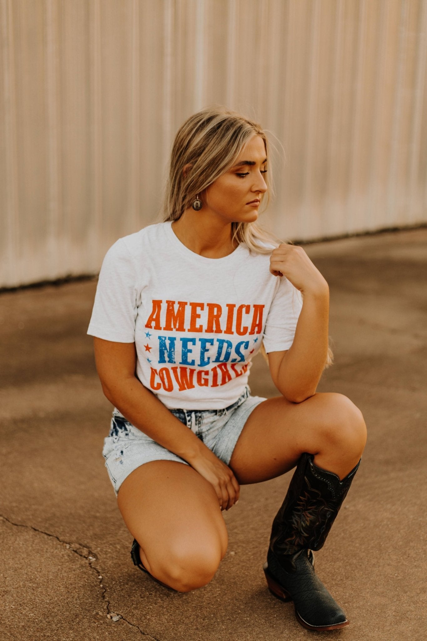 America Needs Cowgirls Graphic Tee