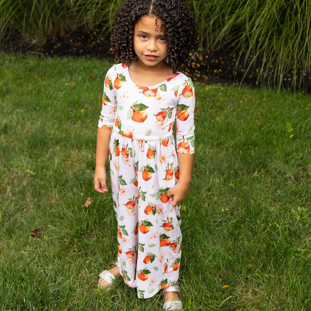 Awesome Apples Wide Leg Romper