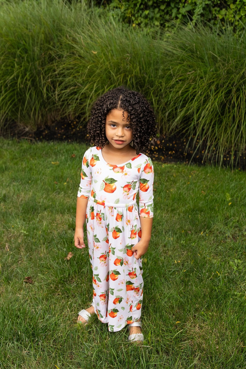 Awesome Apples Wide Leg Romper