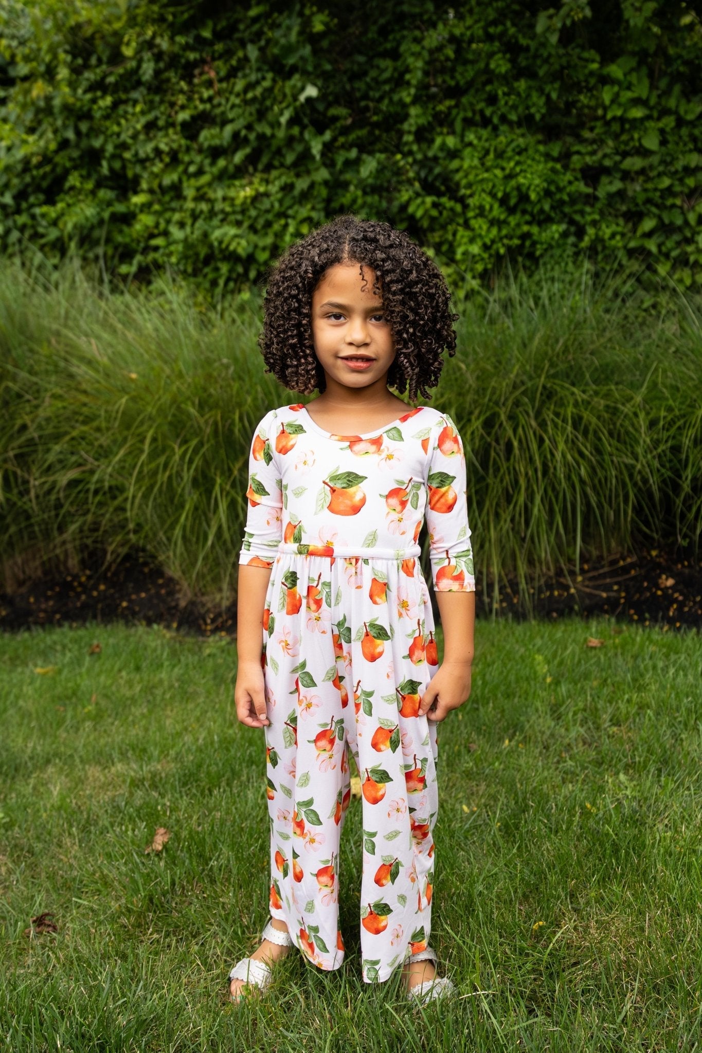 Awesome Apples Wide Leg Romper