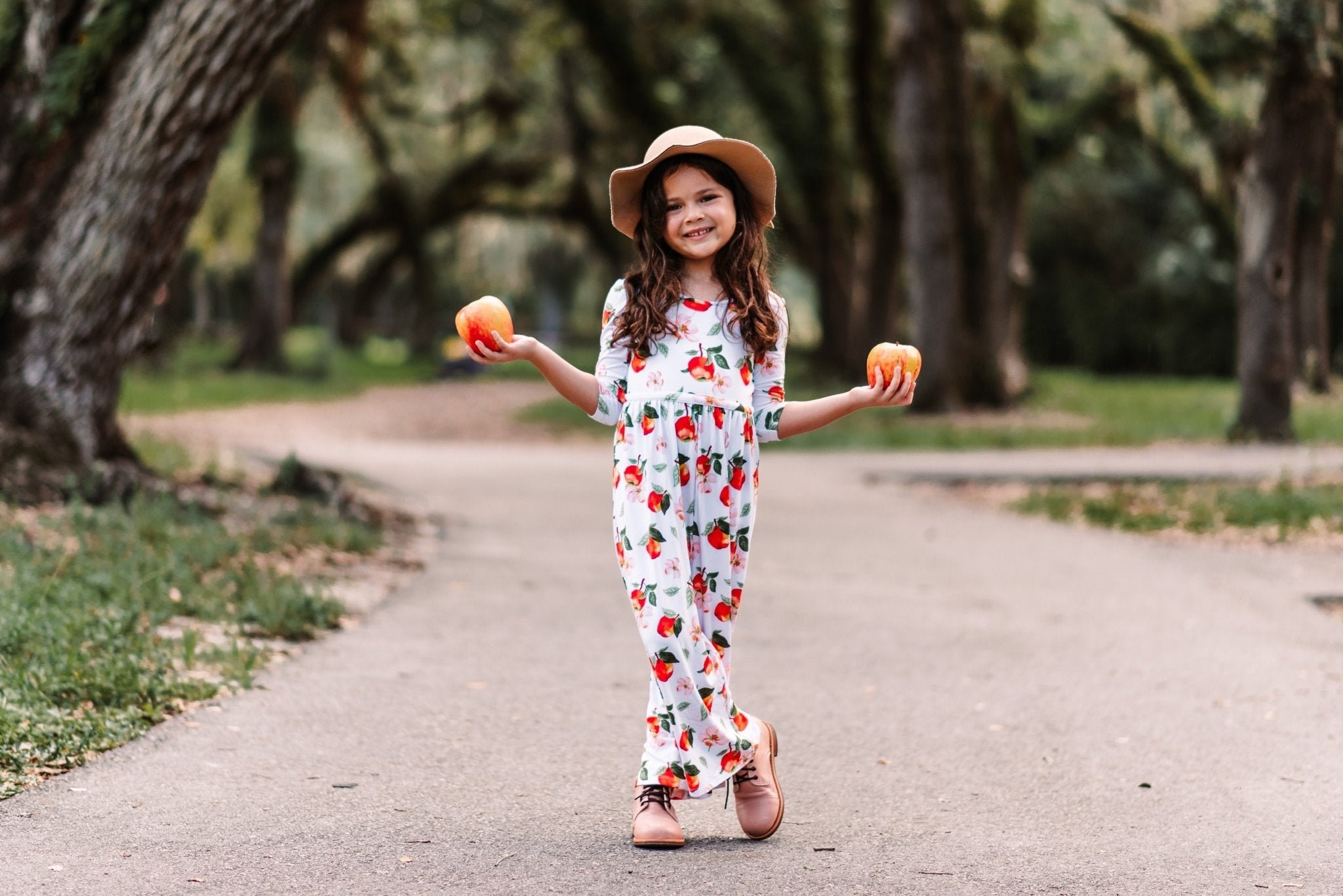 Awesome Apples Wide Leg Romper