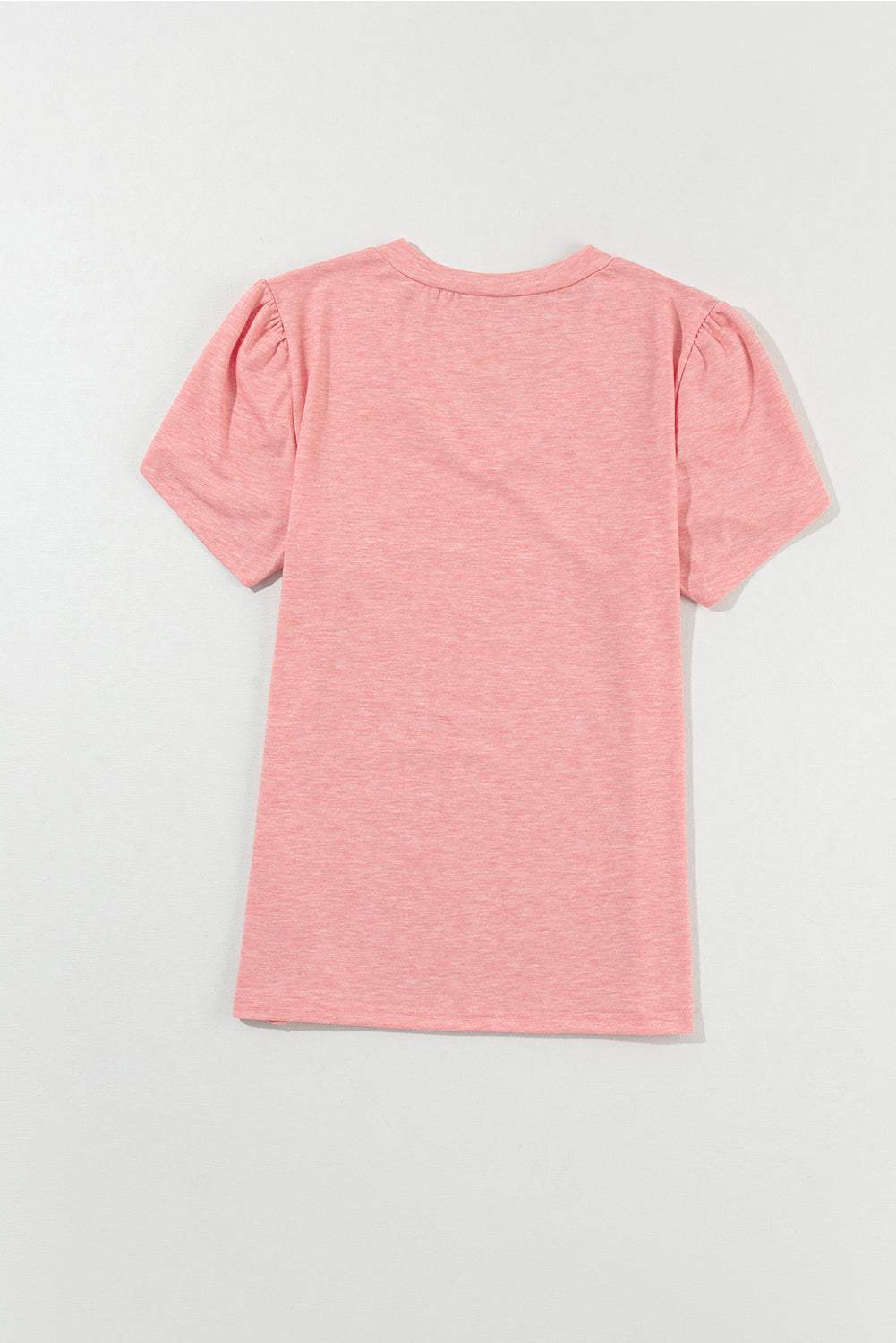 Heathered Petal Sleeve V-Neck T-Shirt